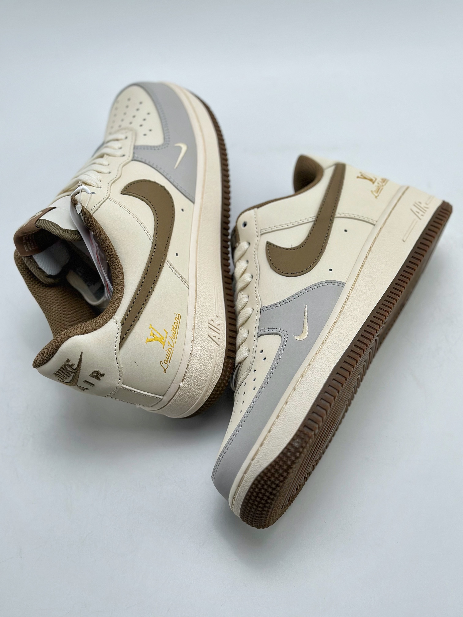 Nike Air Force 1 Low 07 x Louis Vuitton Beige Gray BS9055-832