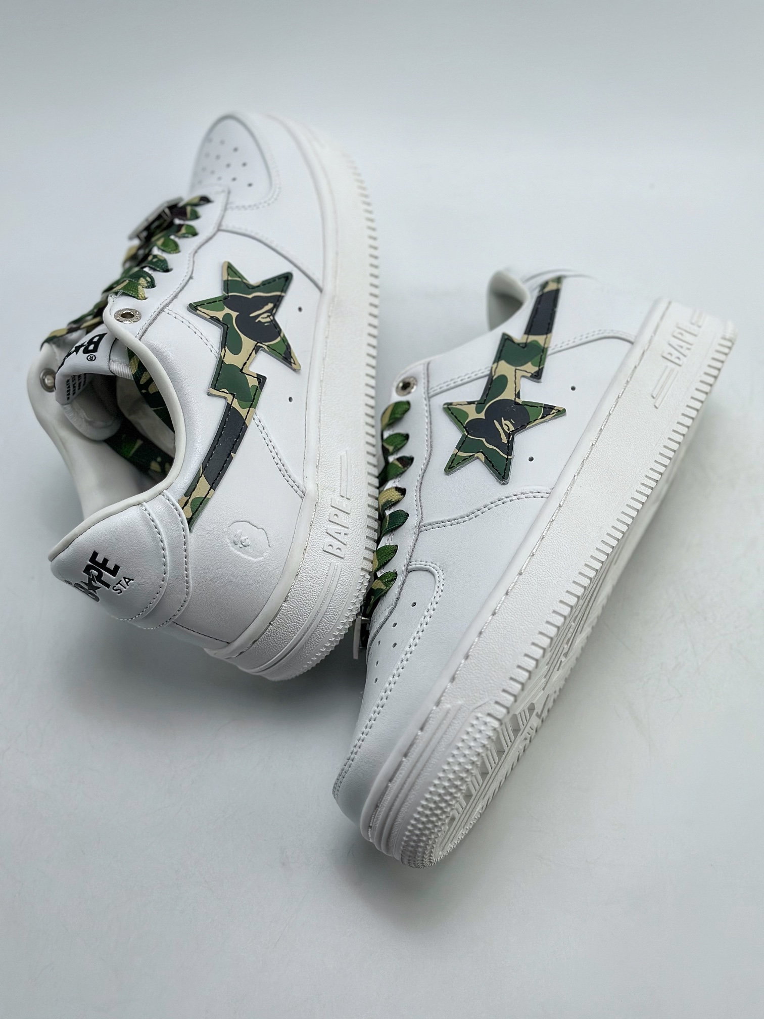 Nike Air Force 1 Low 07 x Bape White Army Green Camouflage 0ZXSHM191045G