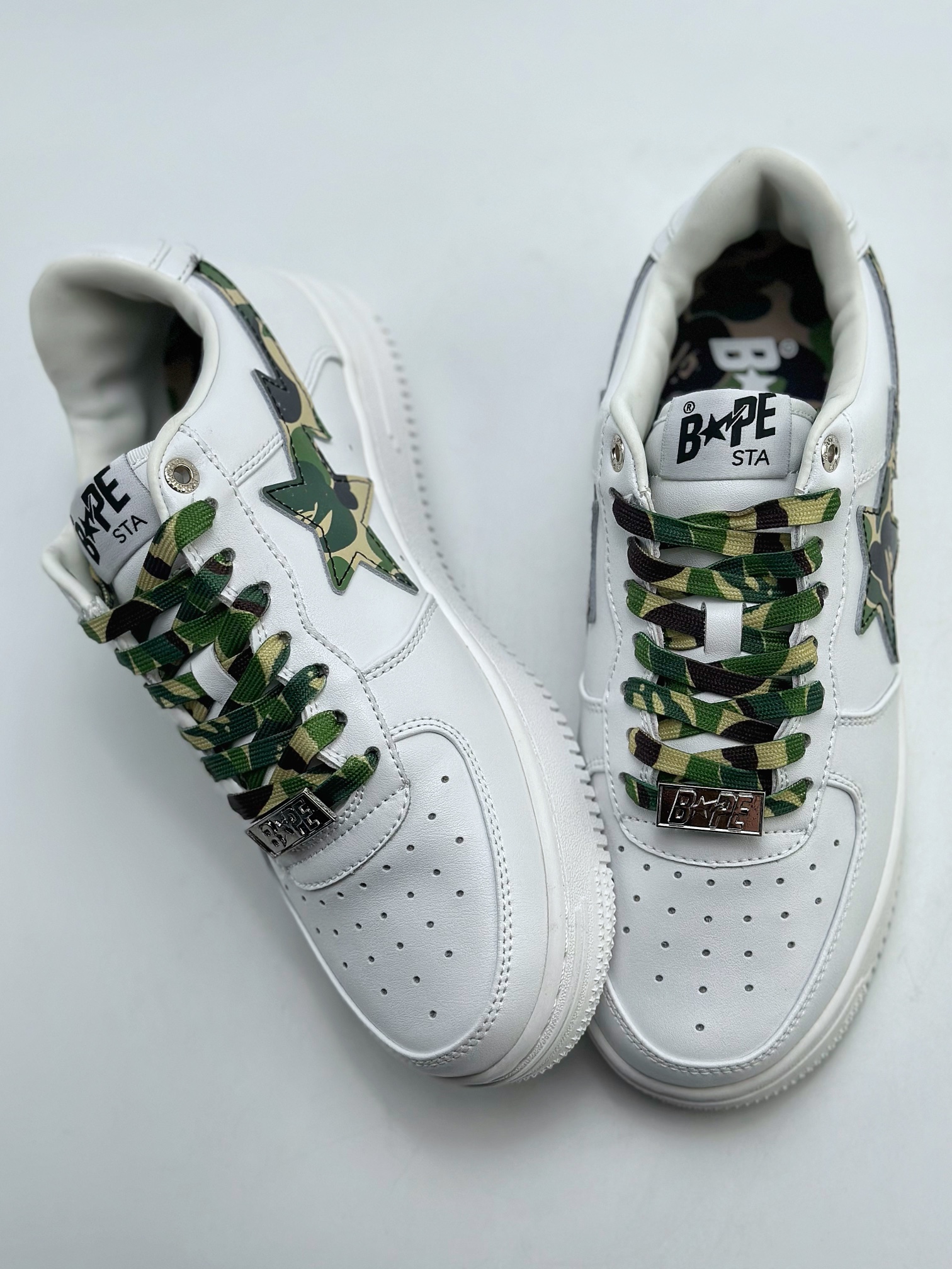 Nike Air Force 1 Low 07 x Bape White Army Green Camouflage 0ZXSHM191045G