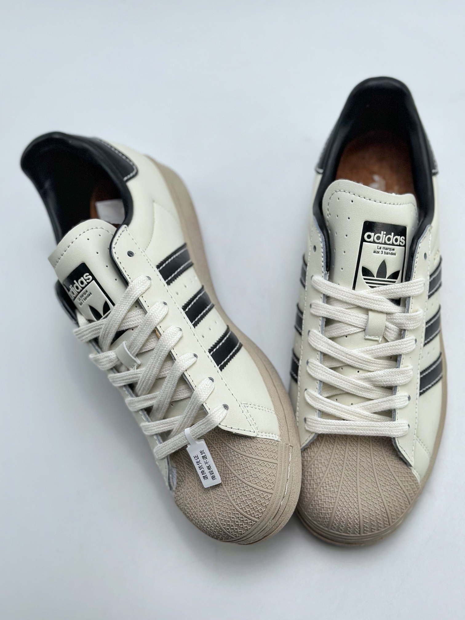 Adidas Originals Superstar Shell Toe Beige Black ID1009