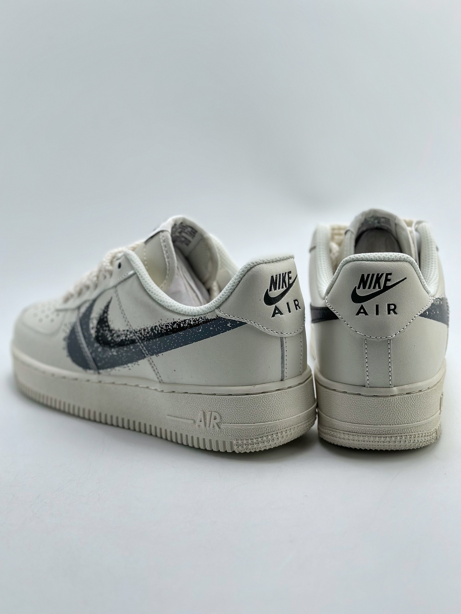 Nike Air Force 1 Low 07 Beige Spray Painted Double Swoosh FD0660-200