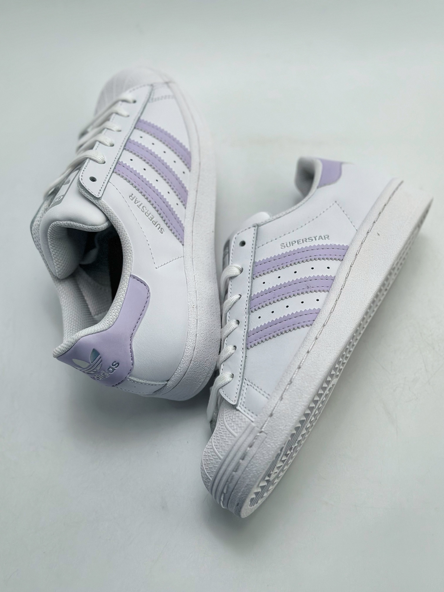 Adidas Originals Superstar 贝壳头 白香芋紫 FV374