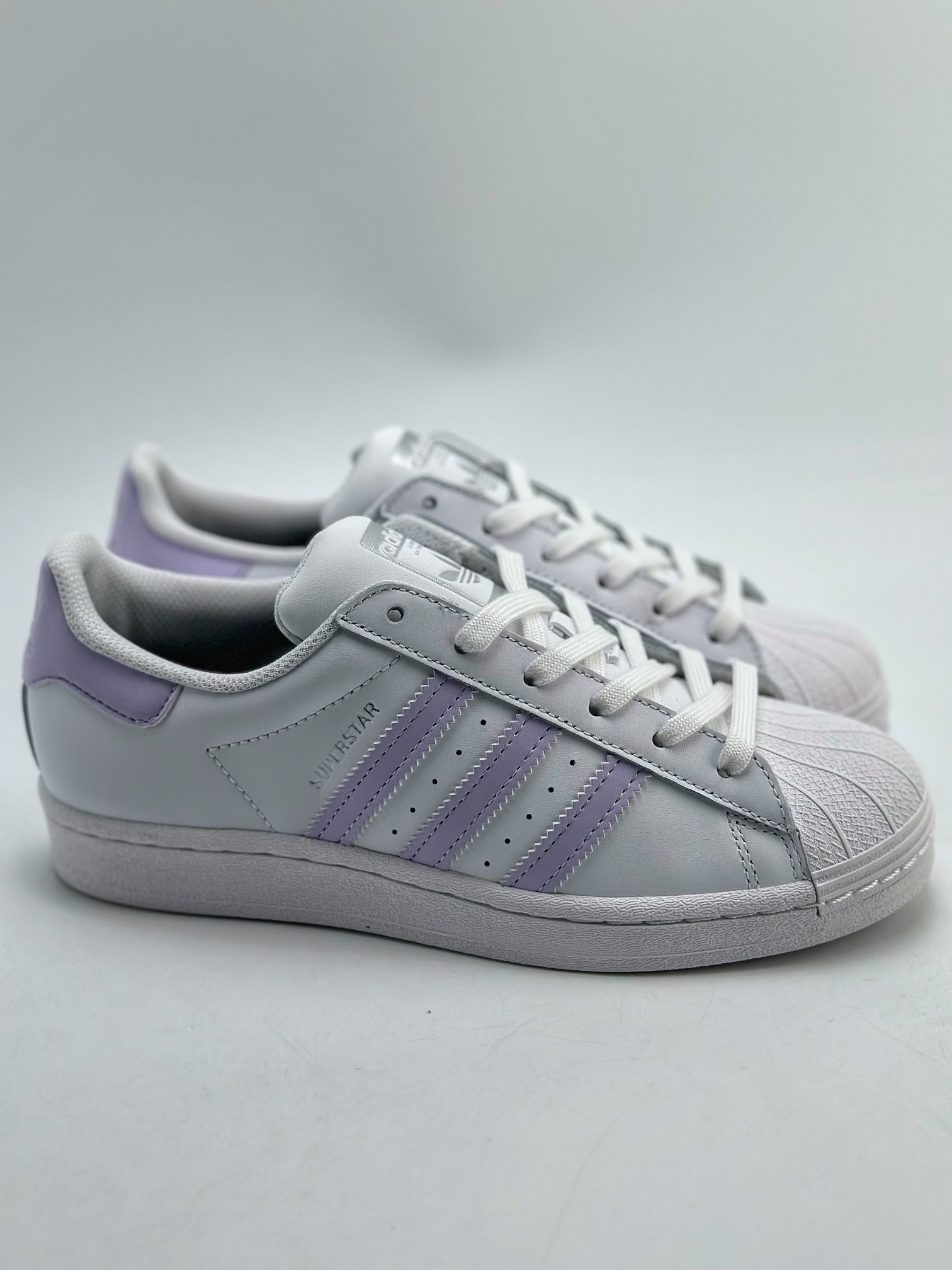 Adidas Originals Superstar 贝壳头 白香芋紫 FV374