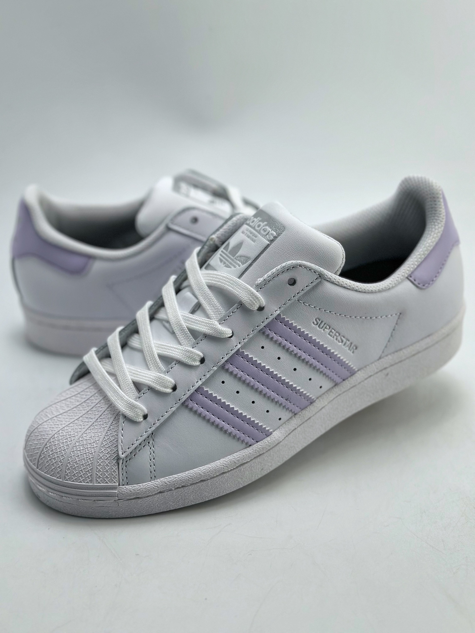 Adidas Originals Superstar 贝壳头 白香芋紫 FV374