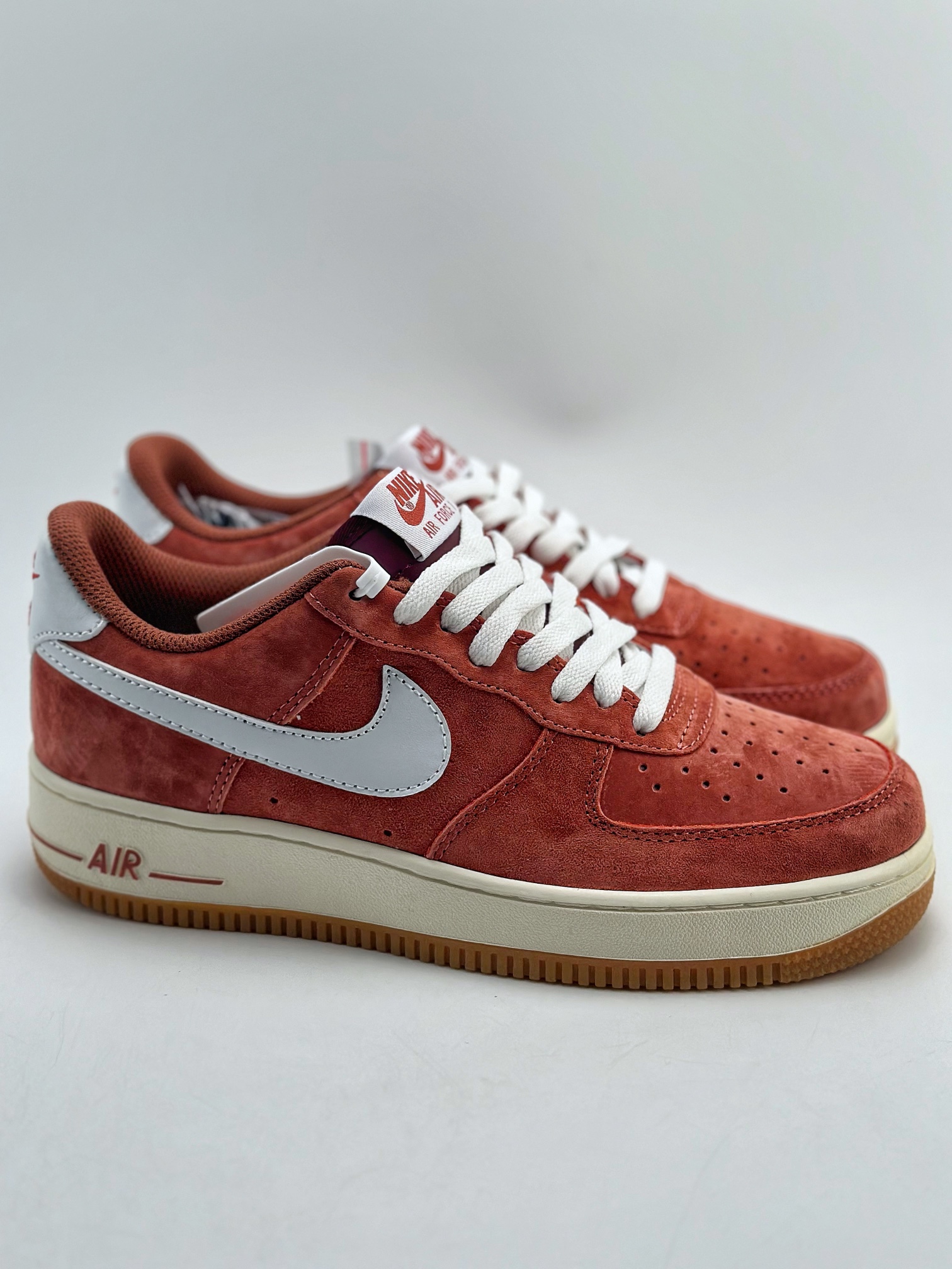 Nike Air Force 1 Low 07 Red Brown Suede AV0383-221