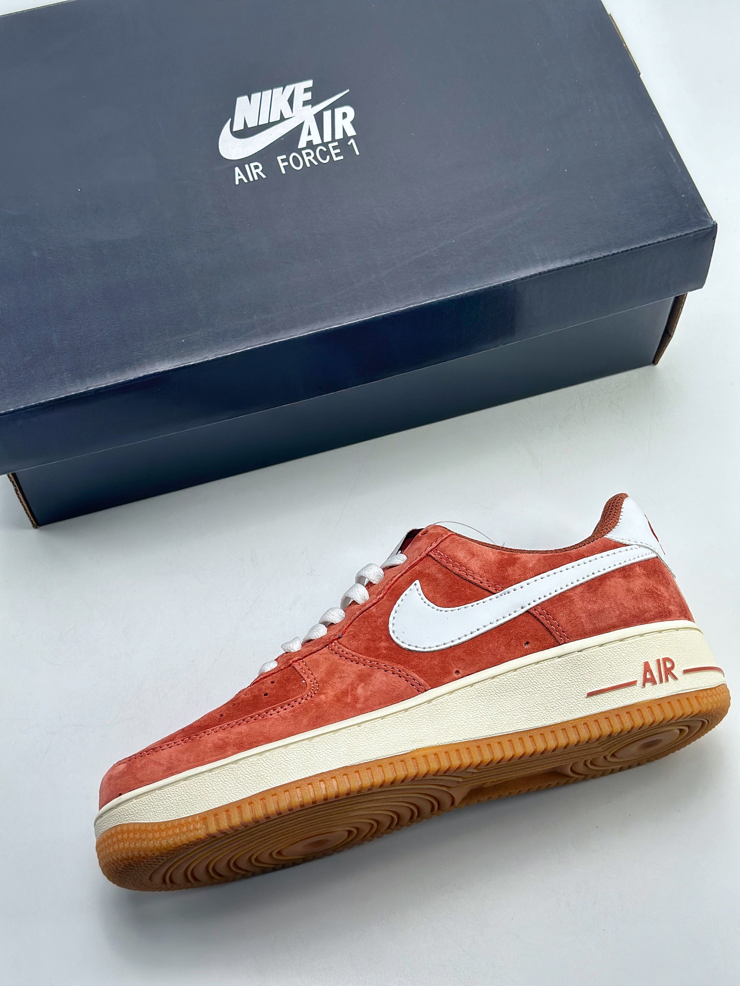 Nike Air Force 1 Low 07 Red Brown Suede AV0383-221