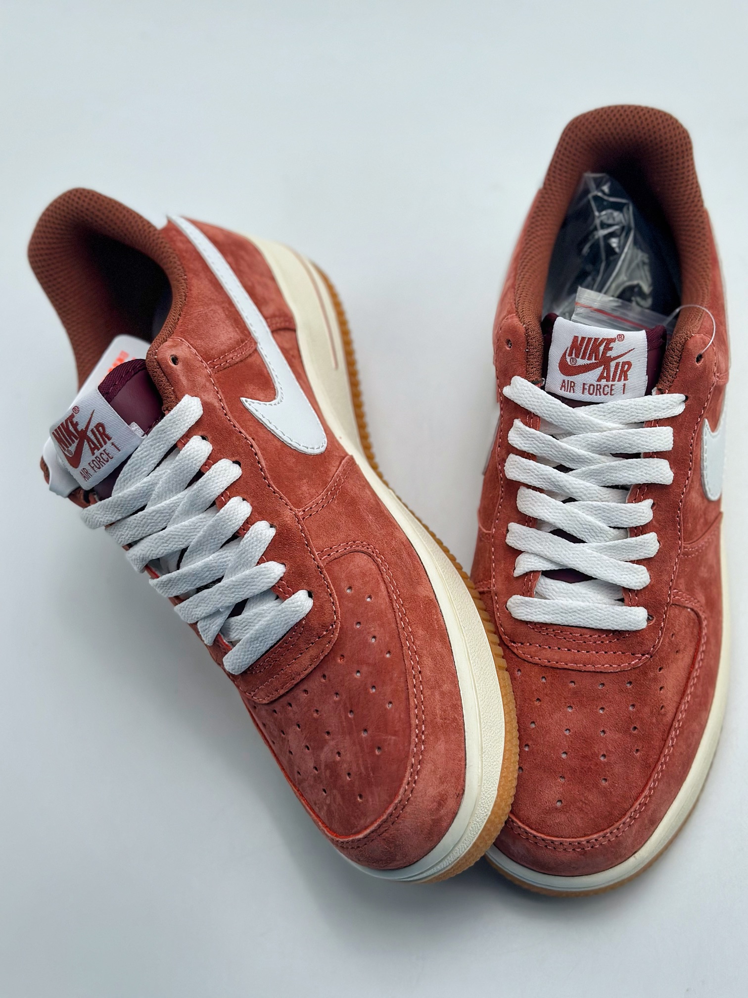 Nike Air Force 1 Low 07 Red Brown Suede AV0383-221