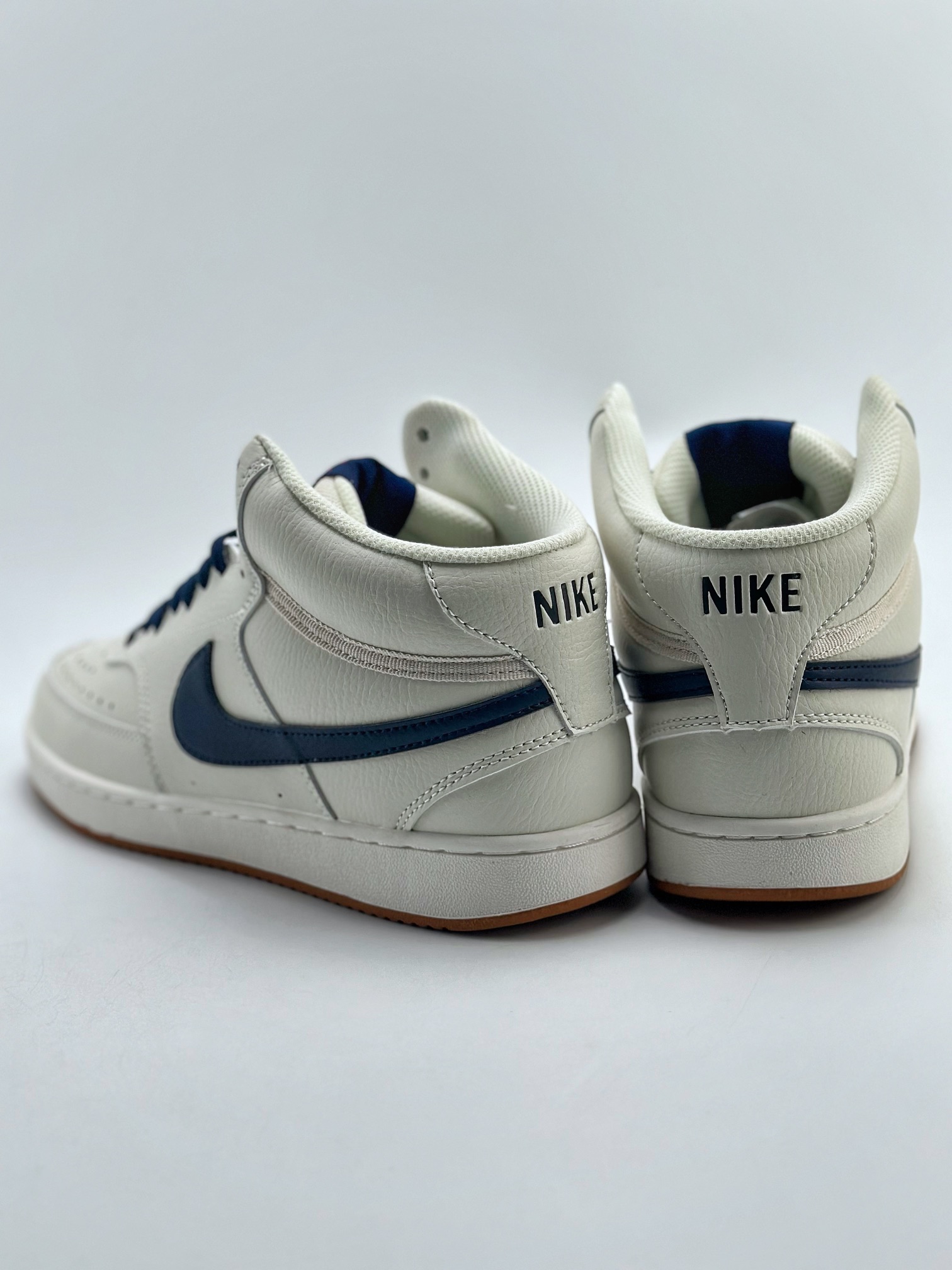 150 Nike Court Vision High 米白蓝 休闲运动板鞋  CD8799-104