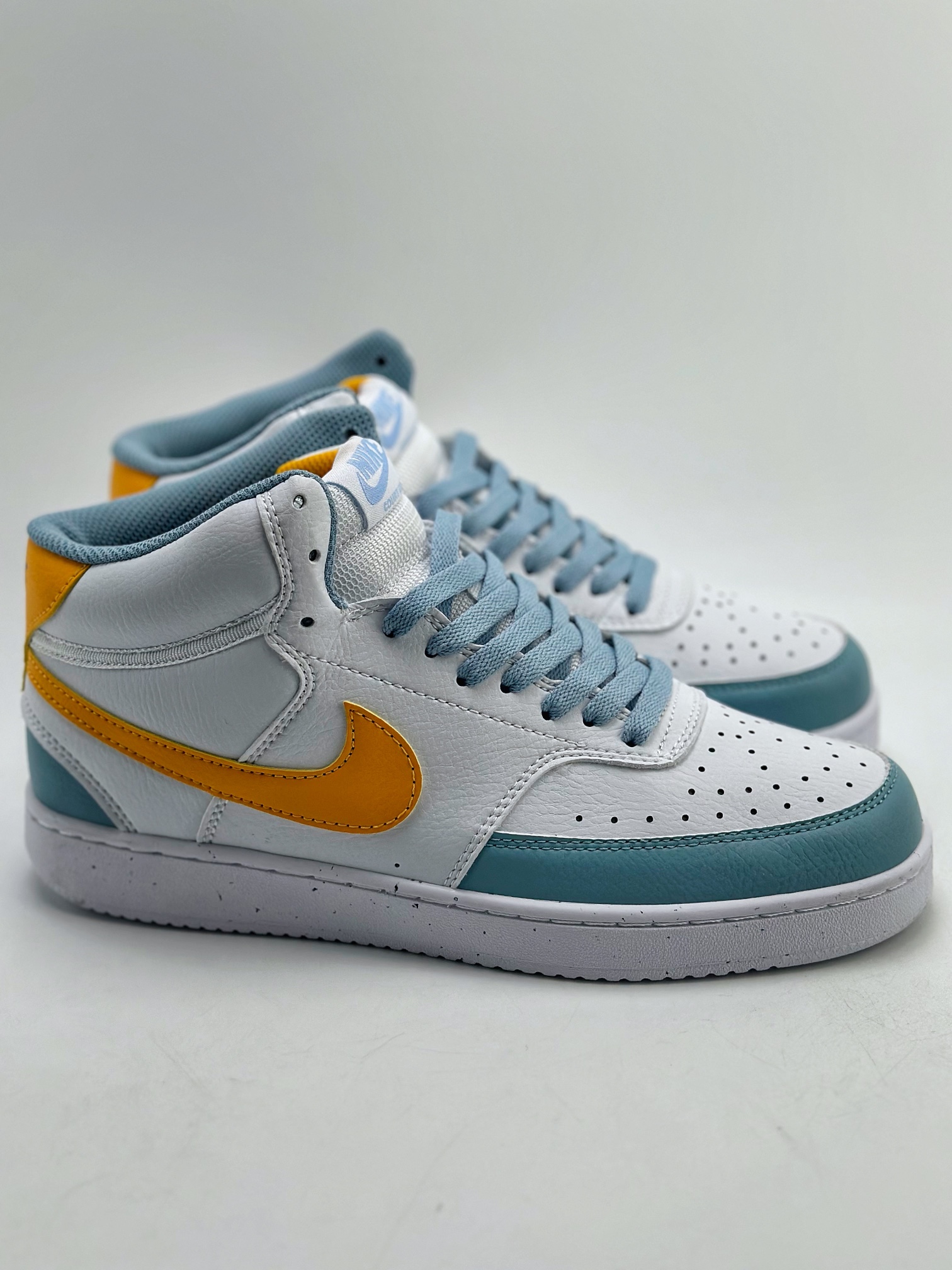 150 Nike Court Vision High 白黄蓝 休闲运动板鞋  FJ3998-100