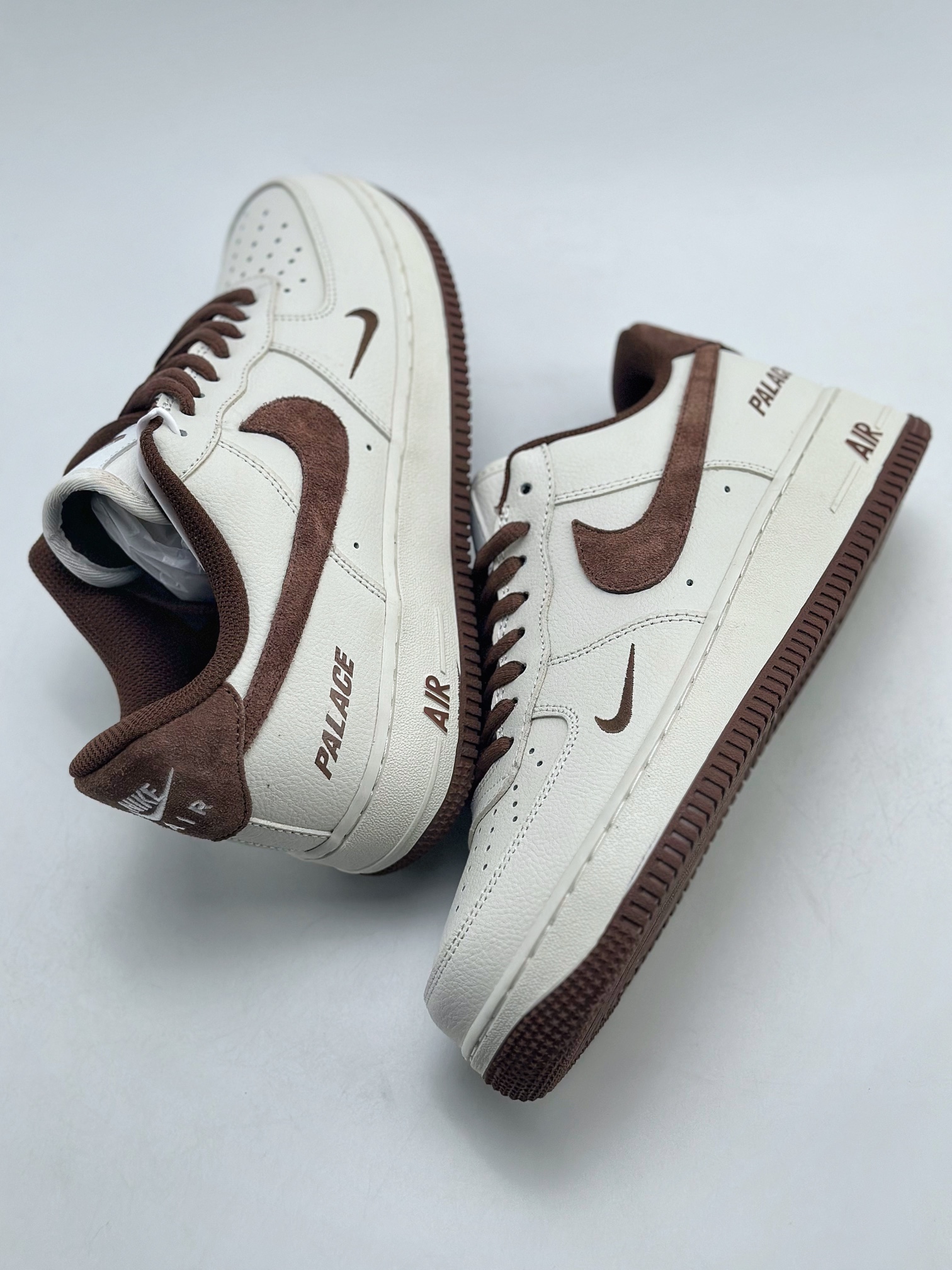 Nike Air Force 1 Low 07 White Brown PALACE Letters PE6818-33