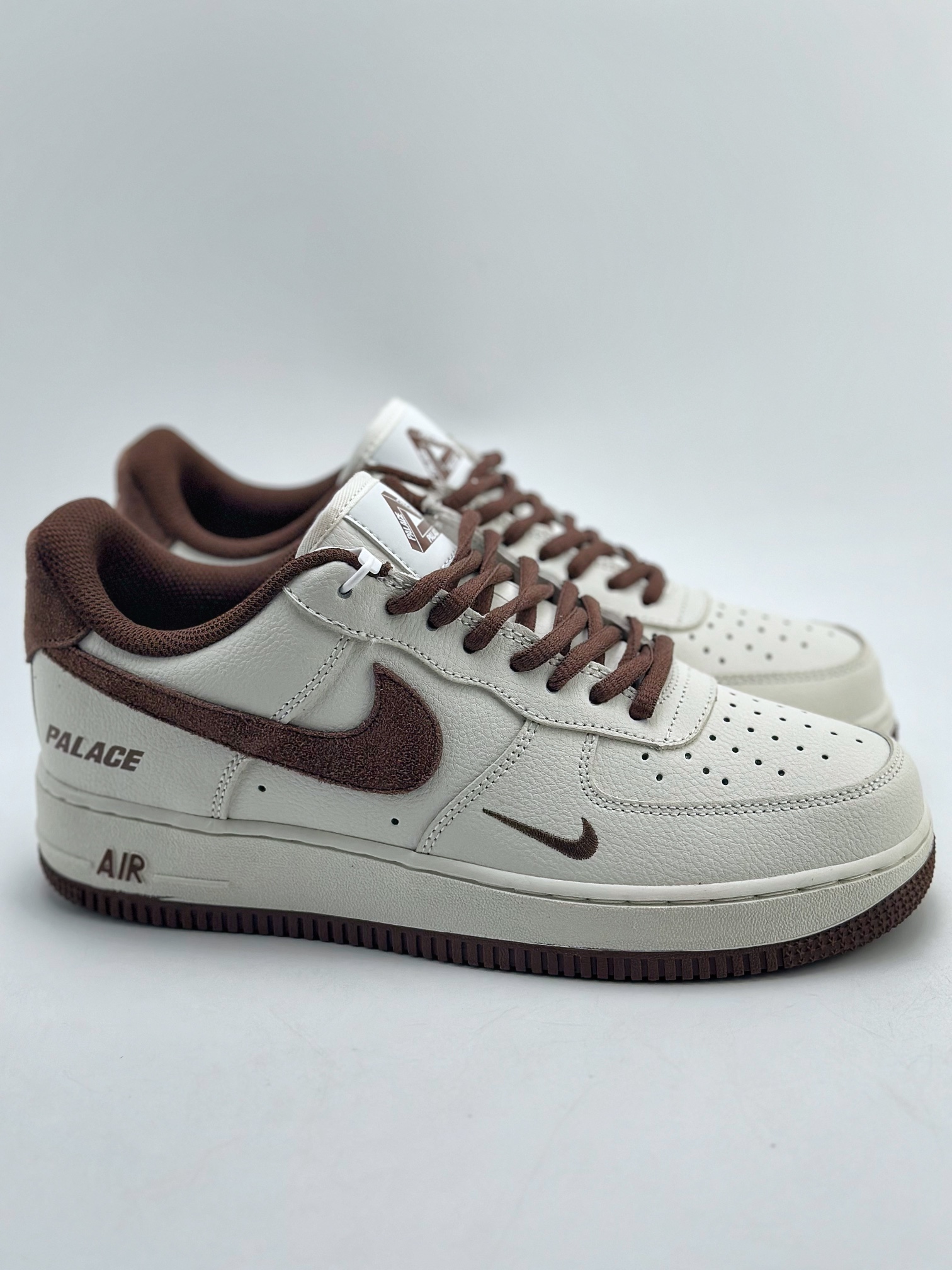 Nike Air Force 1 Low 07 White Brown PALACE Letters PE6818-33