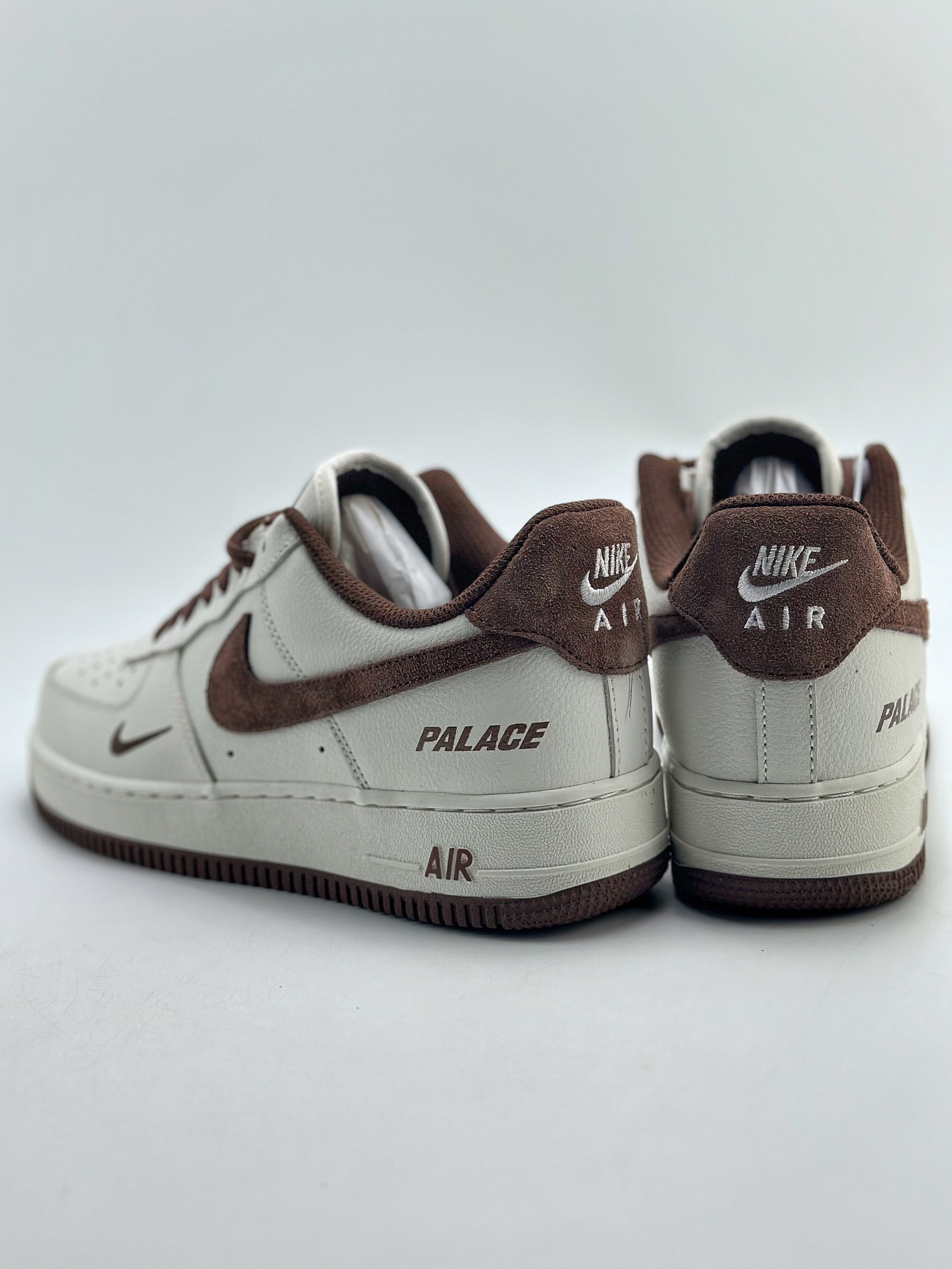 Nike Air Force 1 Low 07 White Brown PALACE Letters PE6818-33