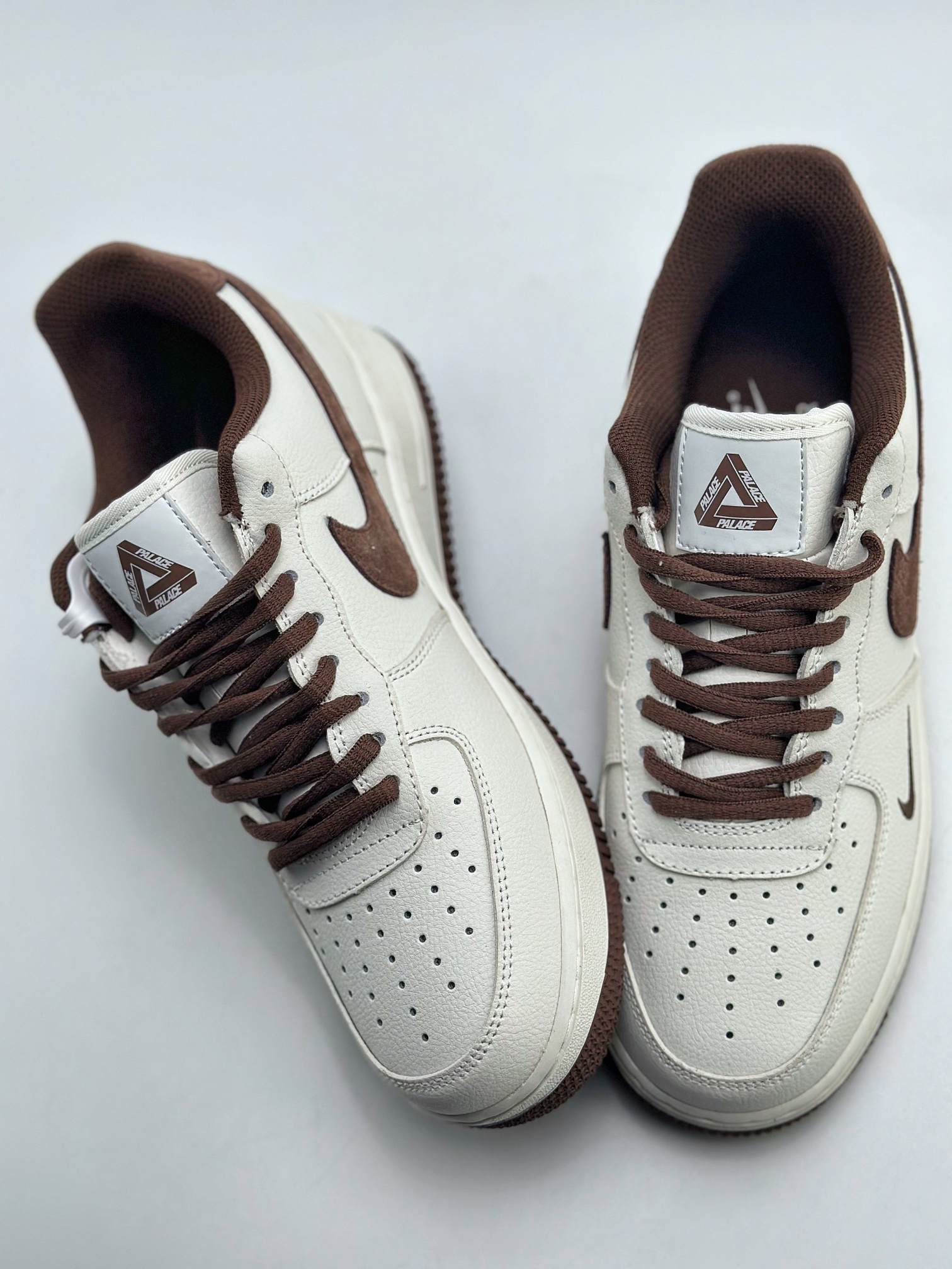 Nike Air Force 1 Low 07 White Brown PALACE Letters PE6818-33