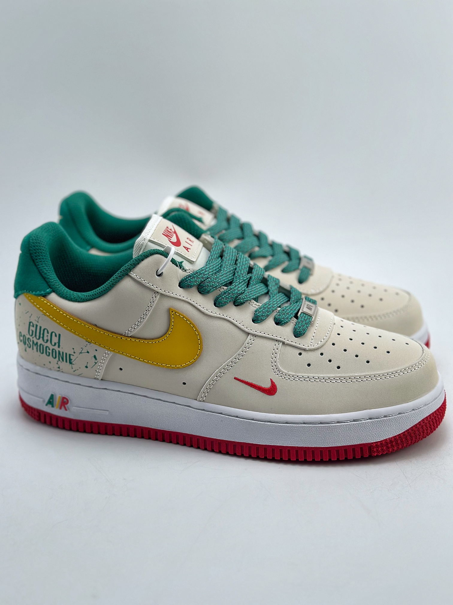 200 Nike Air Force 1 Low 07 米白黄绿双勾 HX123-002