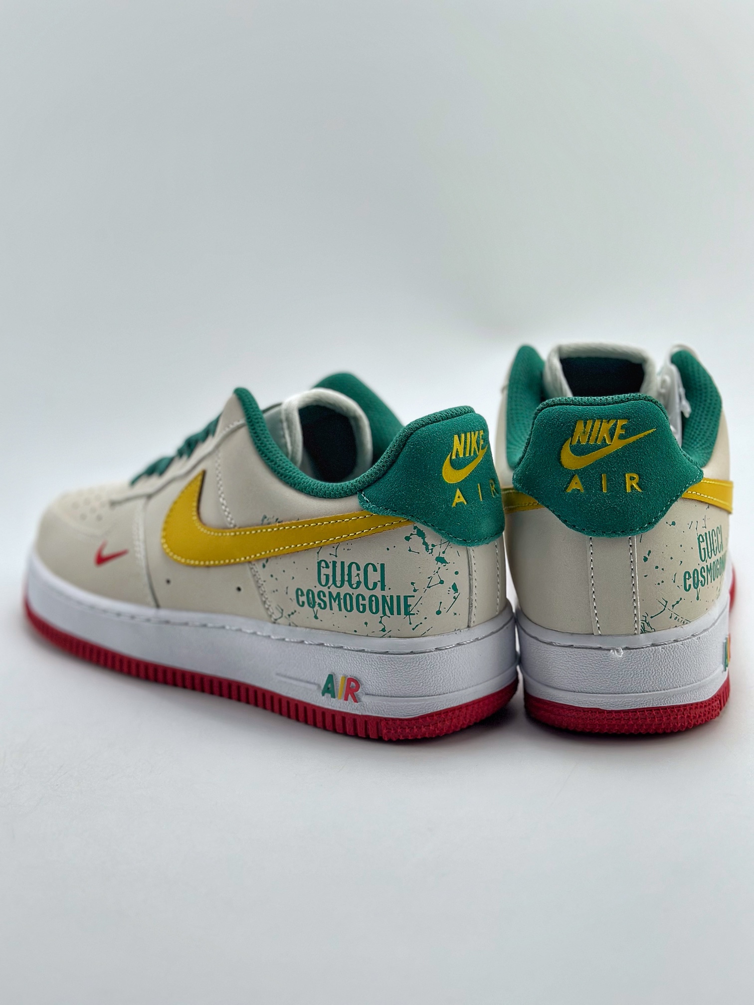 200 Nike Air Force 1 Low 07 米白黄绿双勾 HX123-002