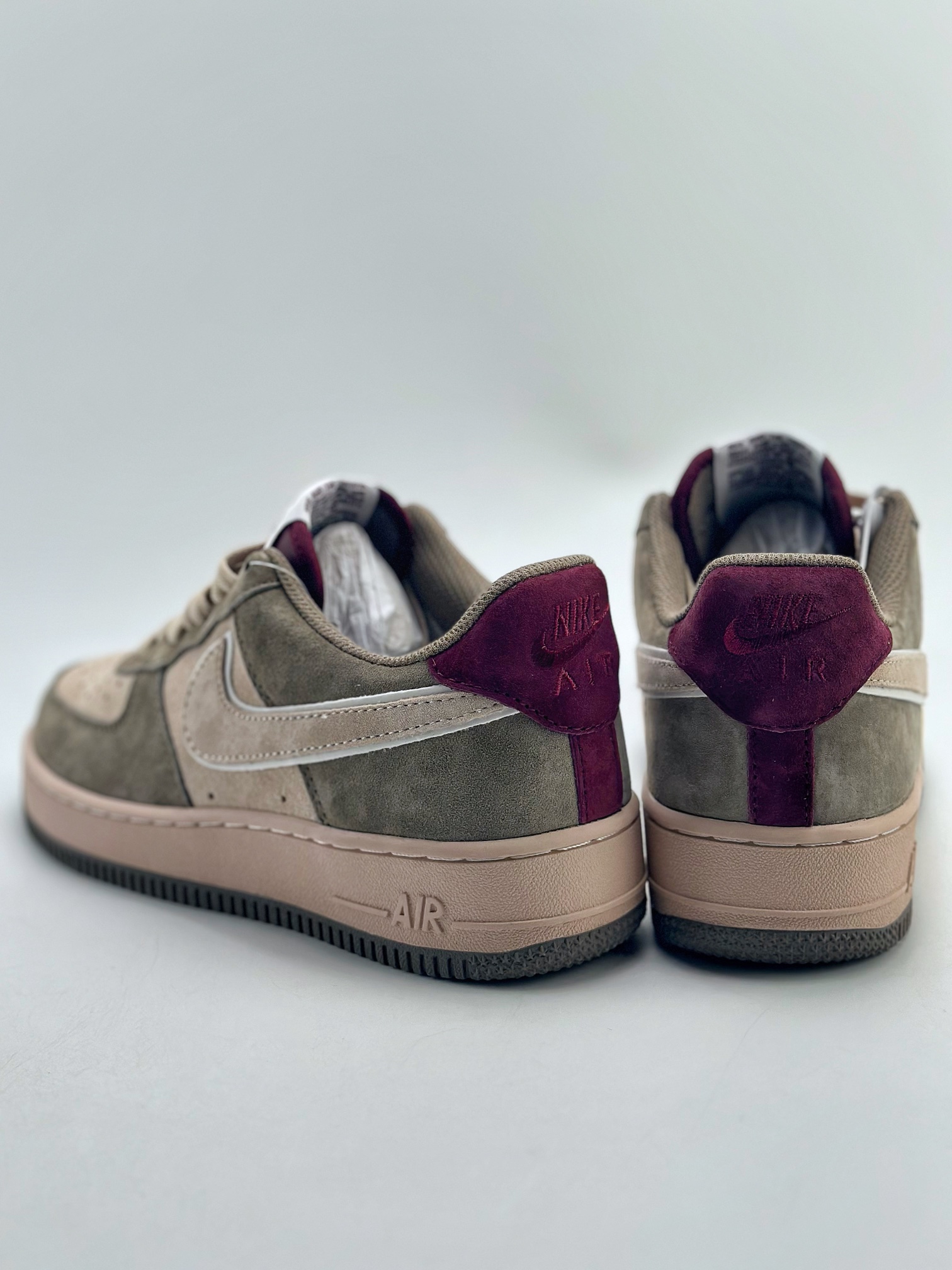 260 Nike Air Force 1 Low 07 麂皮棕绿 AV0383-229