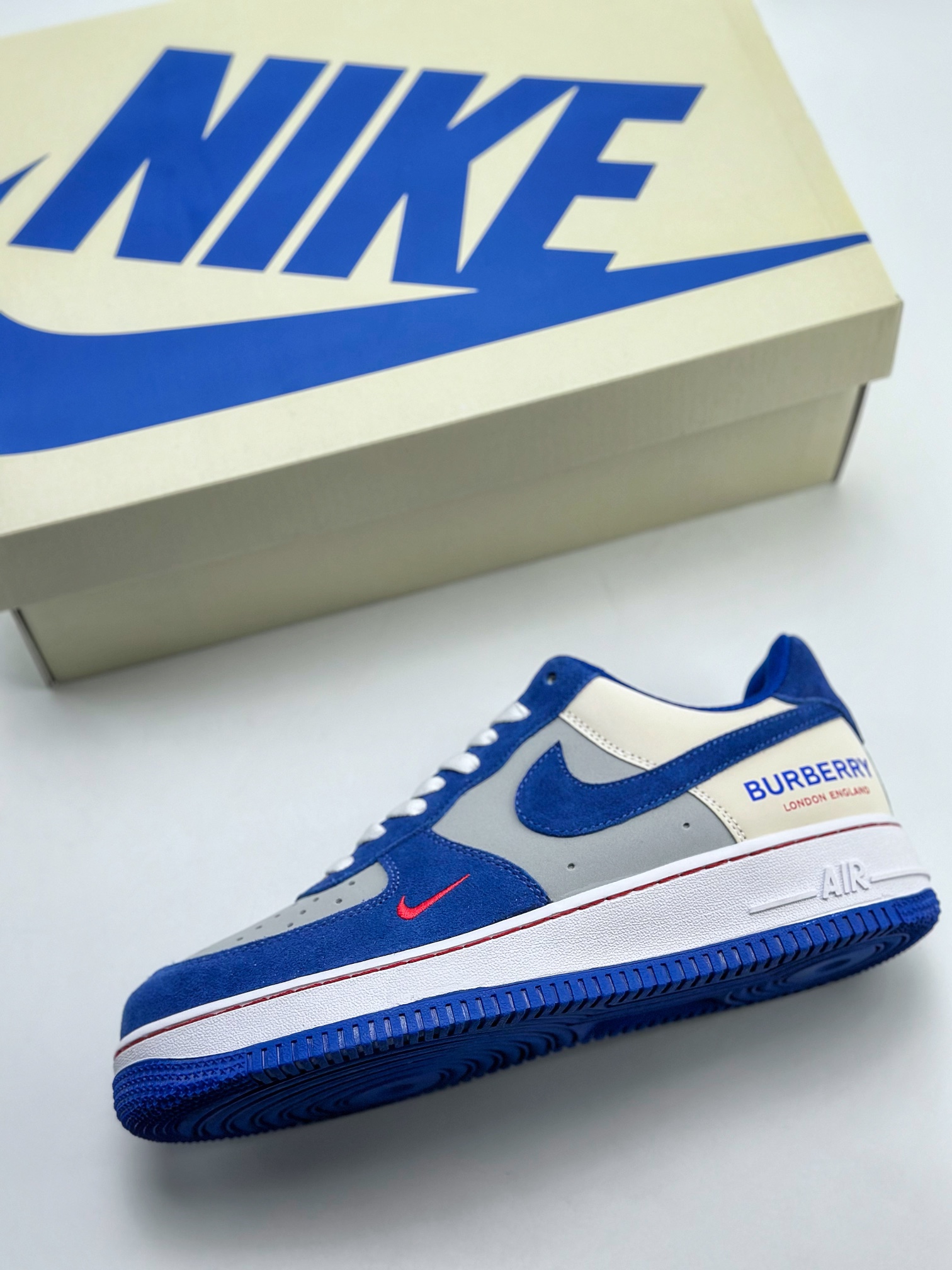 Nike Air Force 1 Low 07 x Burberry White Sapphire Blue HX123-001