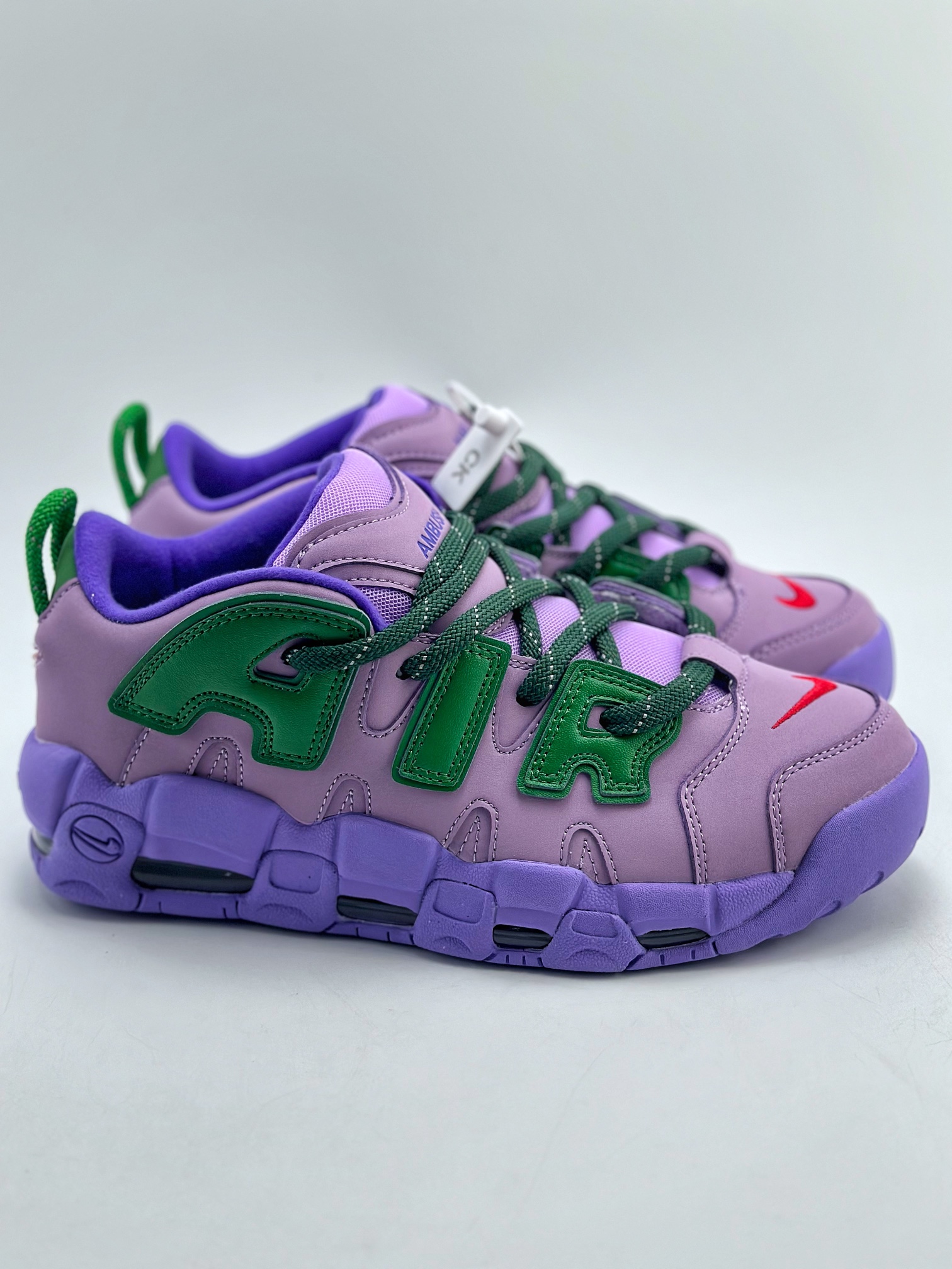 260 Air More Uptempo x AMBUSH 联名绑带绿紫 FB1299-500