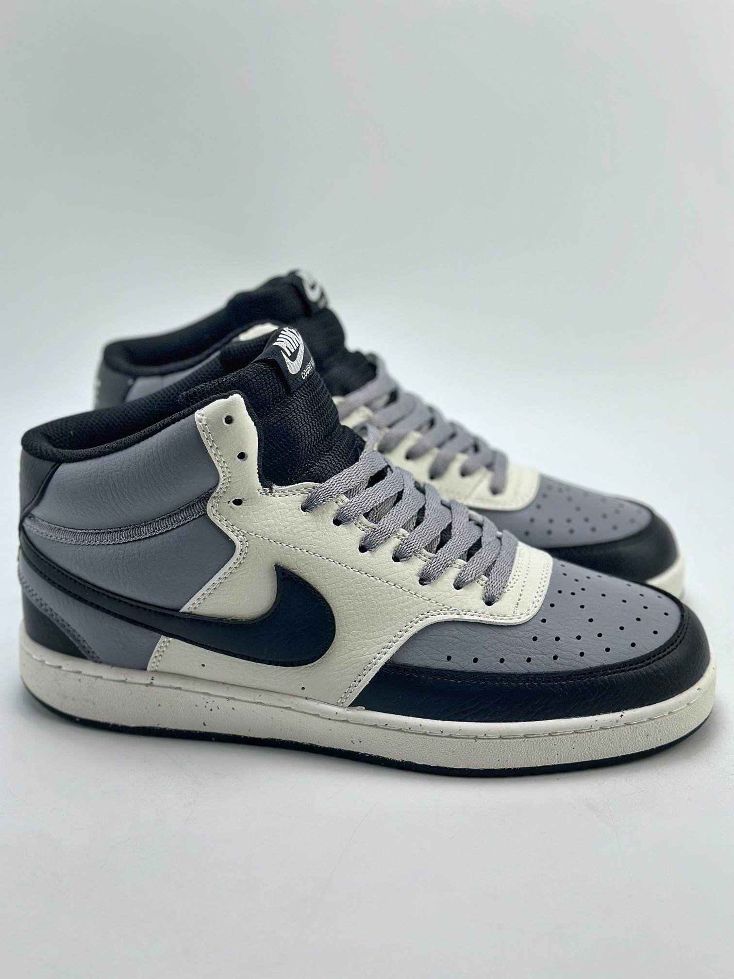 150 Nike Court Vision High 米白黑灰 休闲运动板鞋 DN3577-002