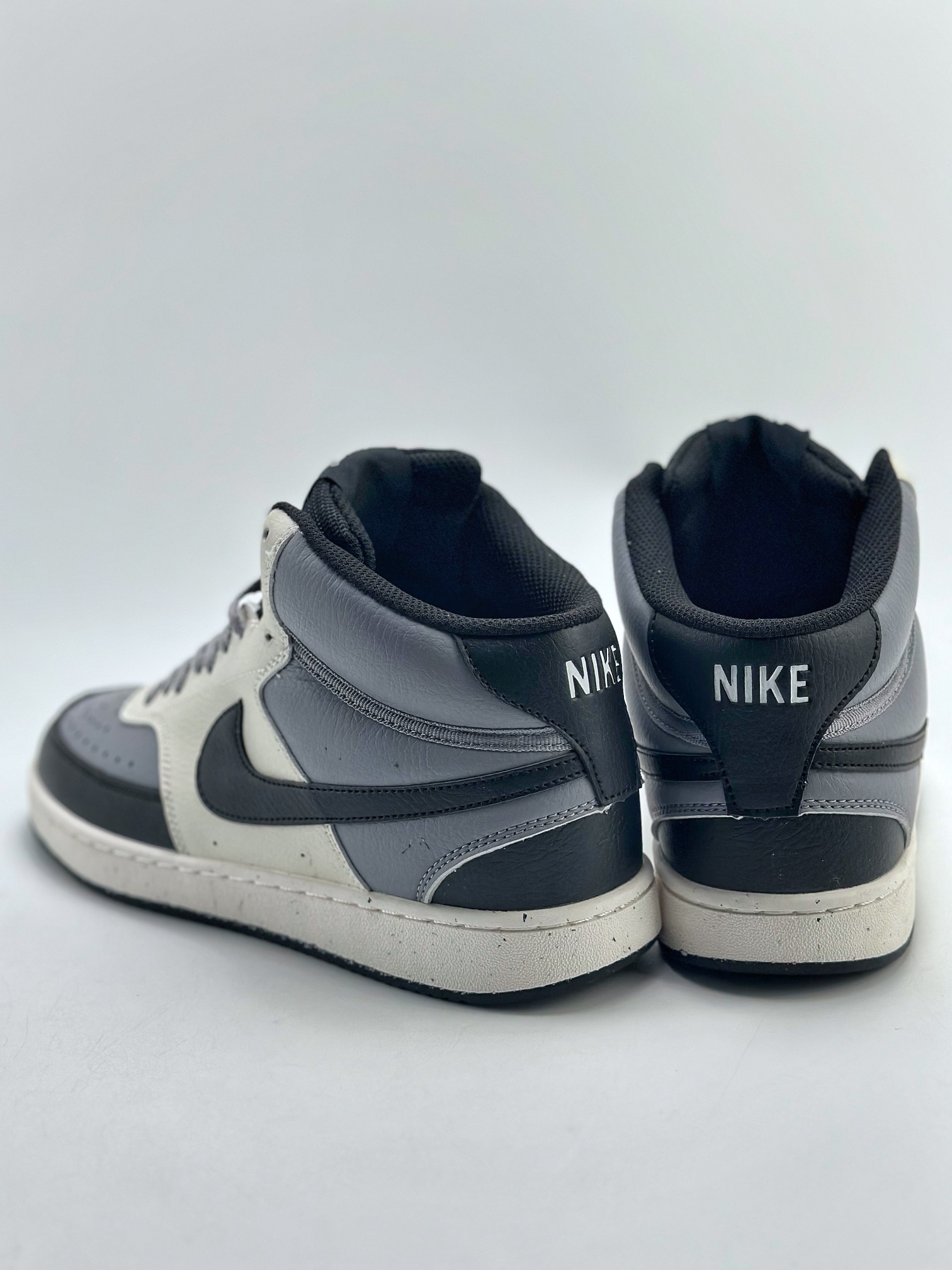 150 Nike Court Vision High 米白黑灰 休闲运动板鞋 DN3577-002