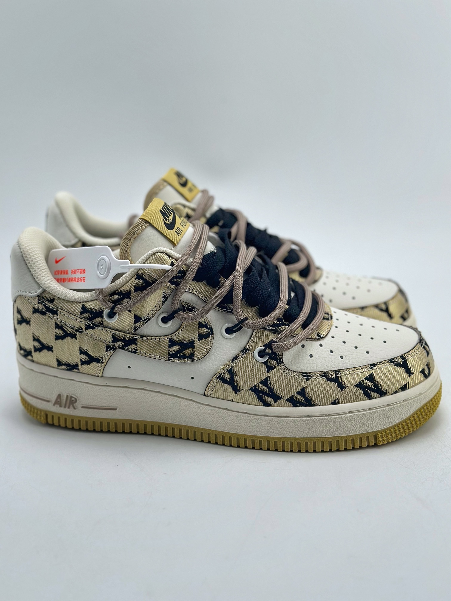 260 Nike Air Force 1 Low 07 x MLB 绑带白黄 BD7700-777