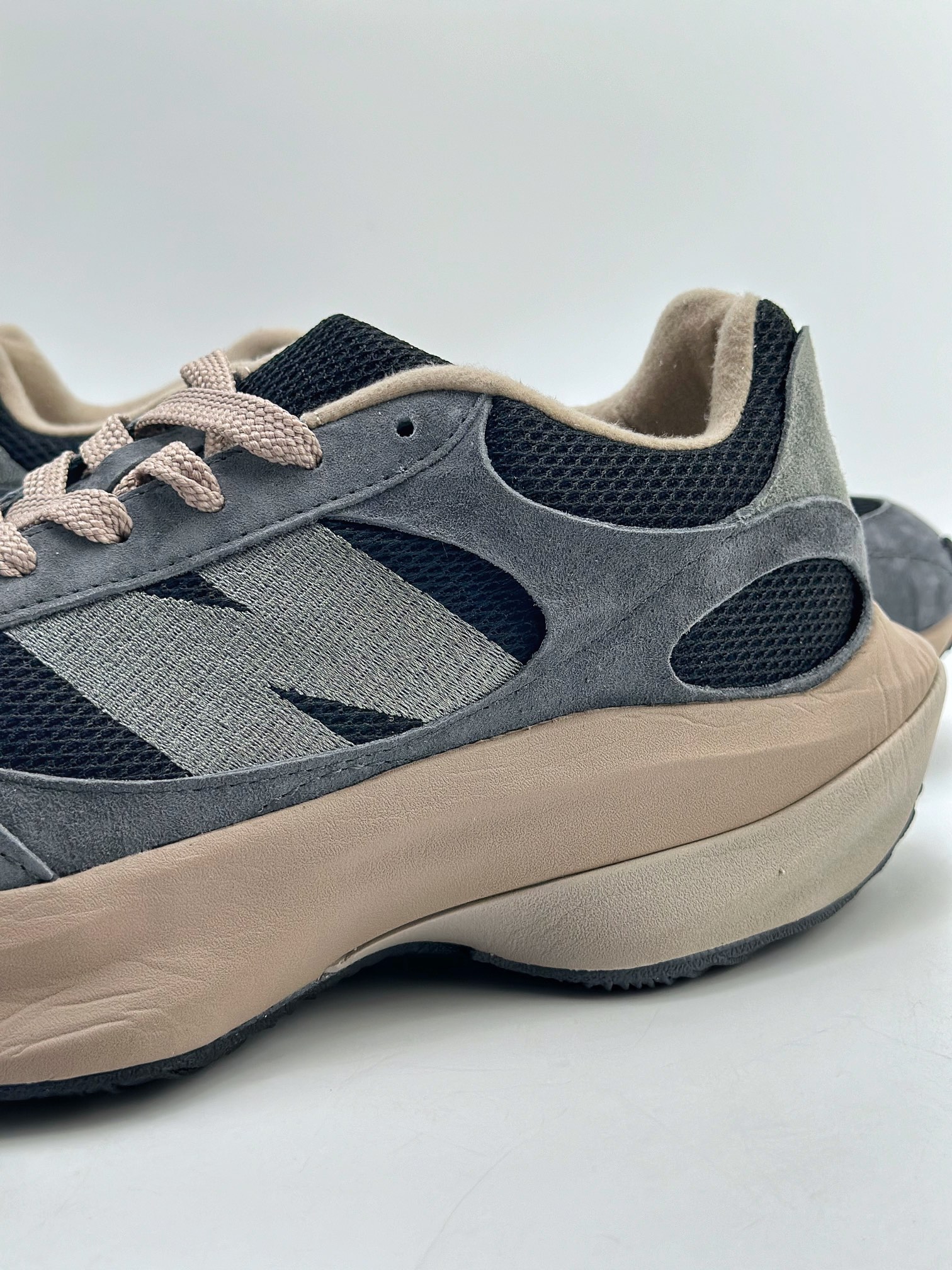 New Balance Warped Runner black, brown and gray low-top retro daddy style casual sports jogging shoes UWRPDCSTSJ