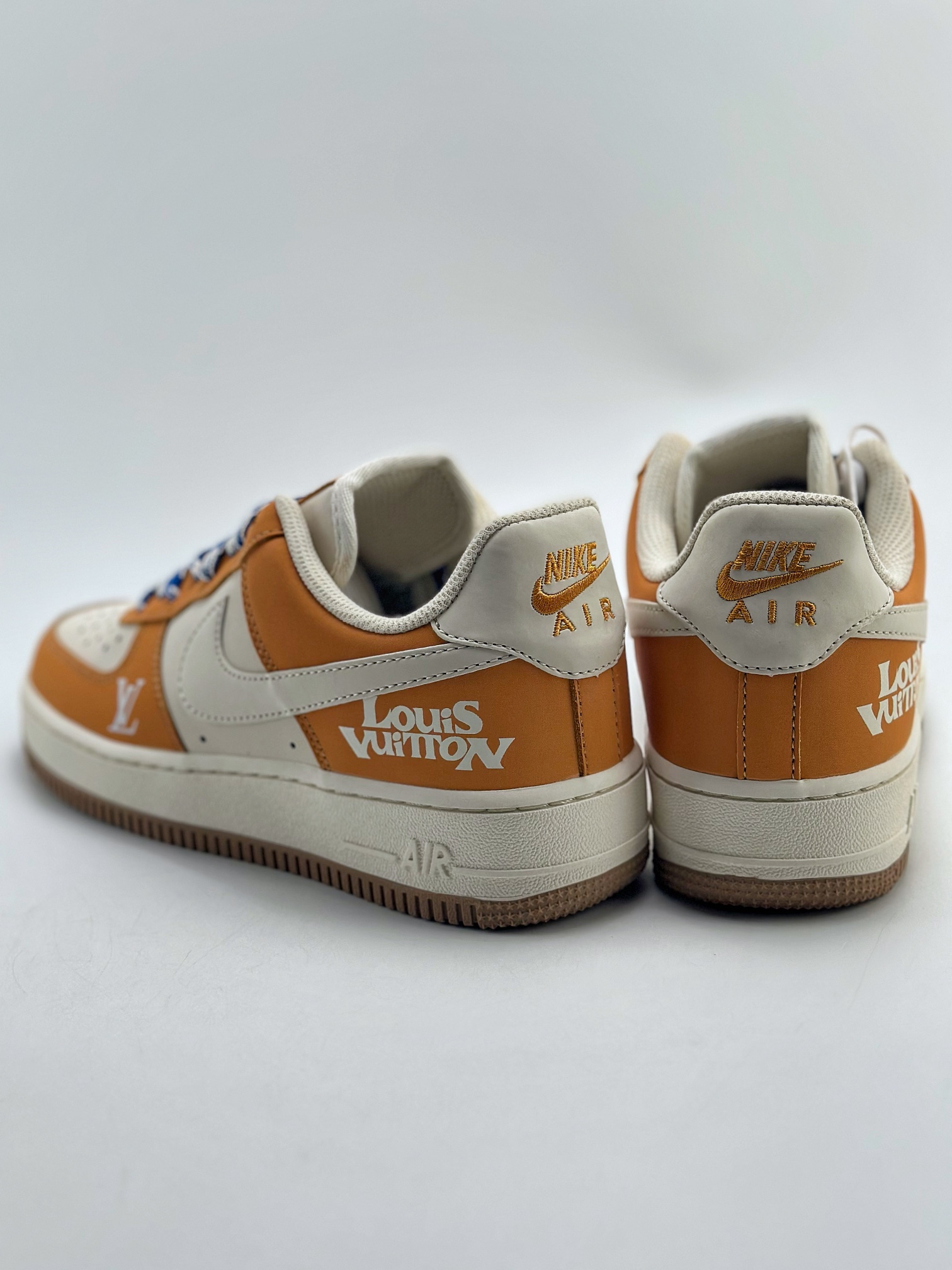 200 Nike Air Force 1 Low 07 x Louis Vuitton 联名白橘黄 HX123-008