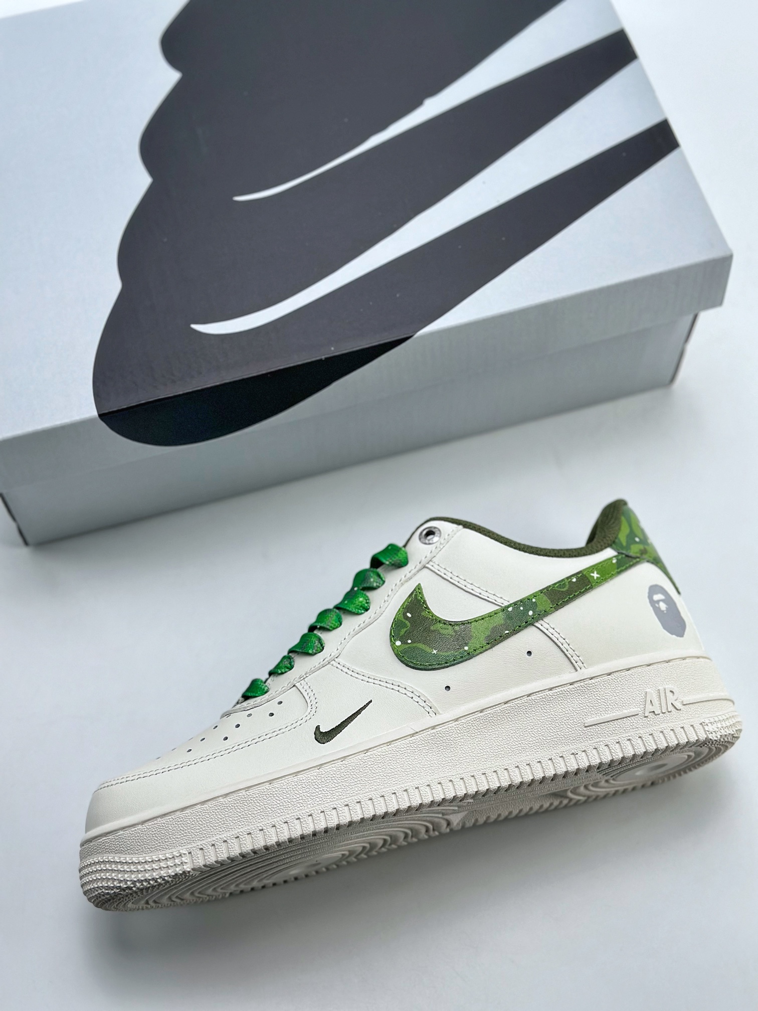 240 Nike Air Force 1 Low 07 x BAPE 白绿迷彩 PF9055-763