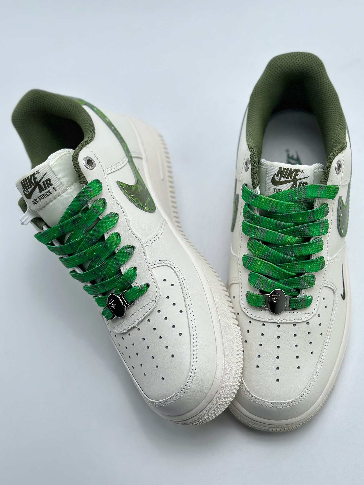 240 Nike Air Force 1 Low 07 x BAPE 白绿迷彩 PF9055-763