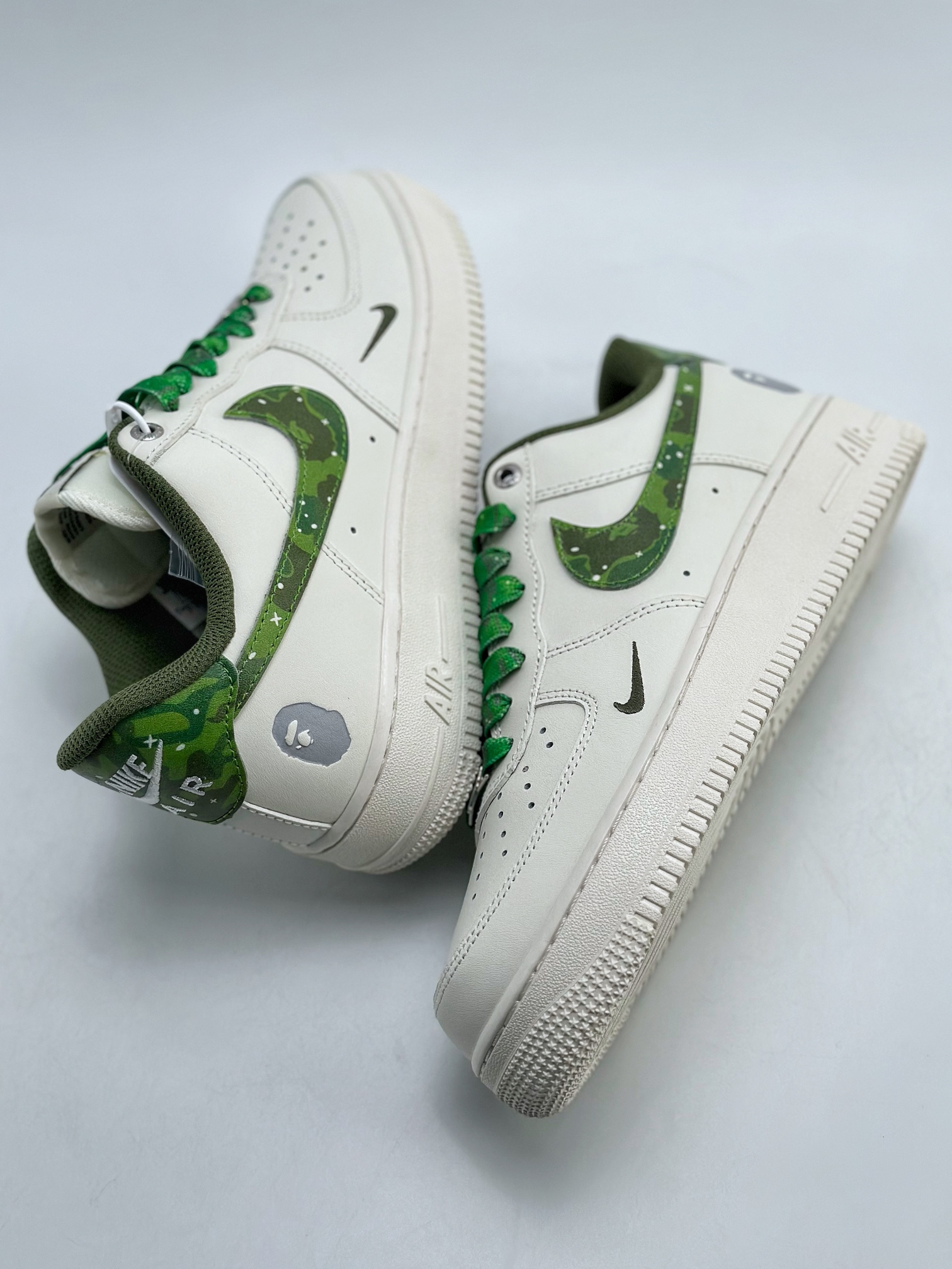 240 Nike Air Force 1 Low 07 x BAPE 白绿迷彩 PF9055-763