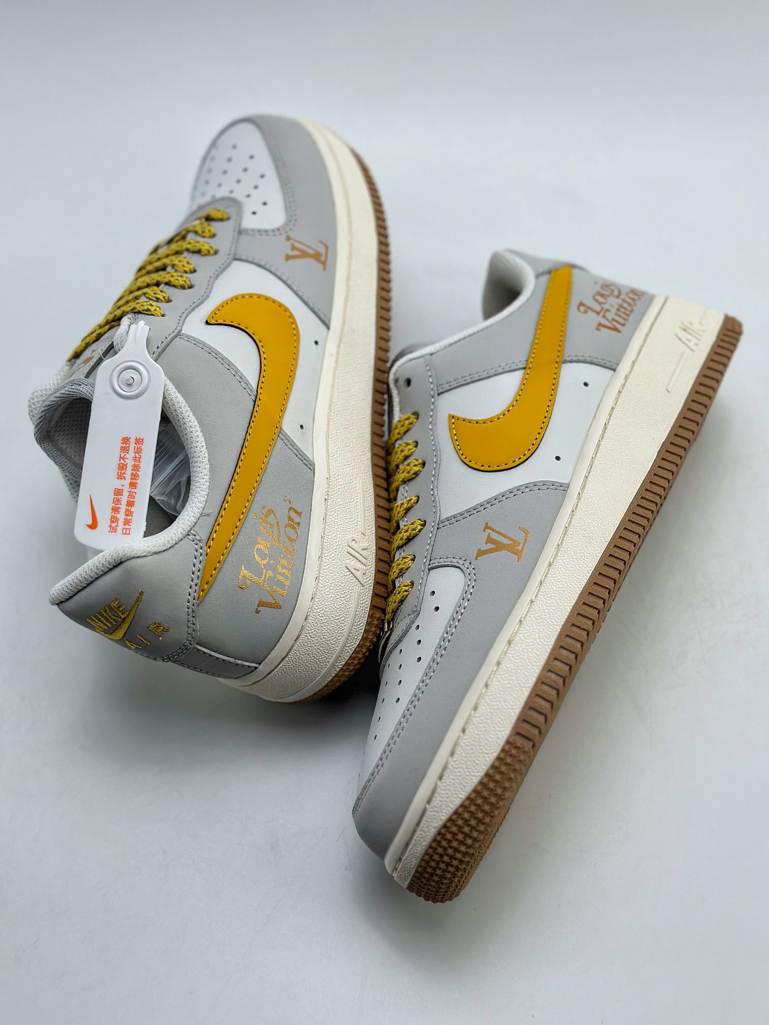 200 Nike Air Force 1 Low 07 x Louis Vuitton LV联名白黄 HX123-006