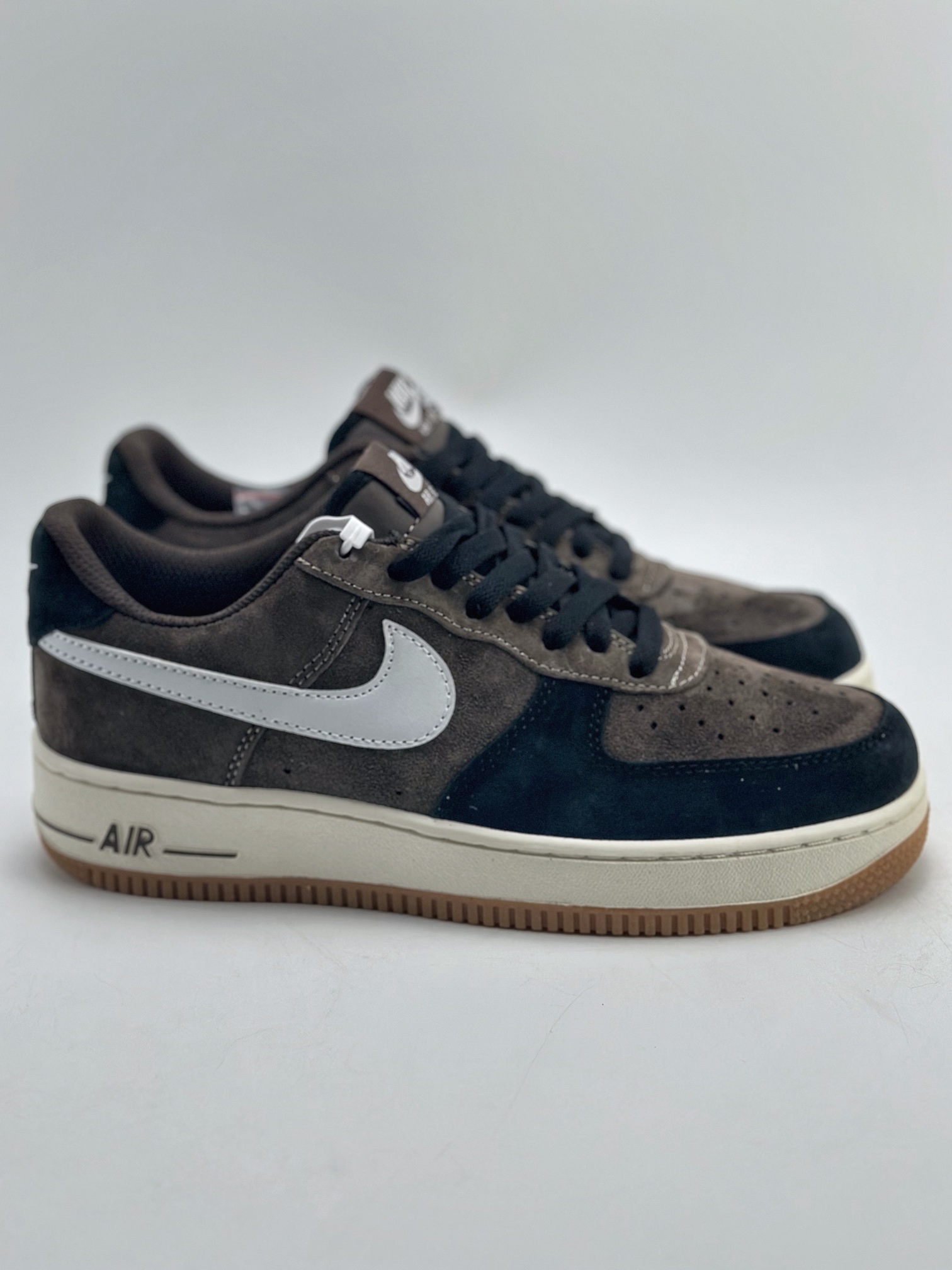 Nike Air Force 1 Low 07 Black Brown Suede AV0383-230