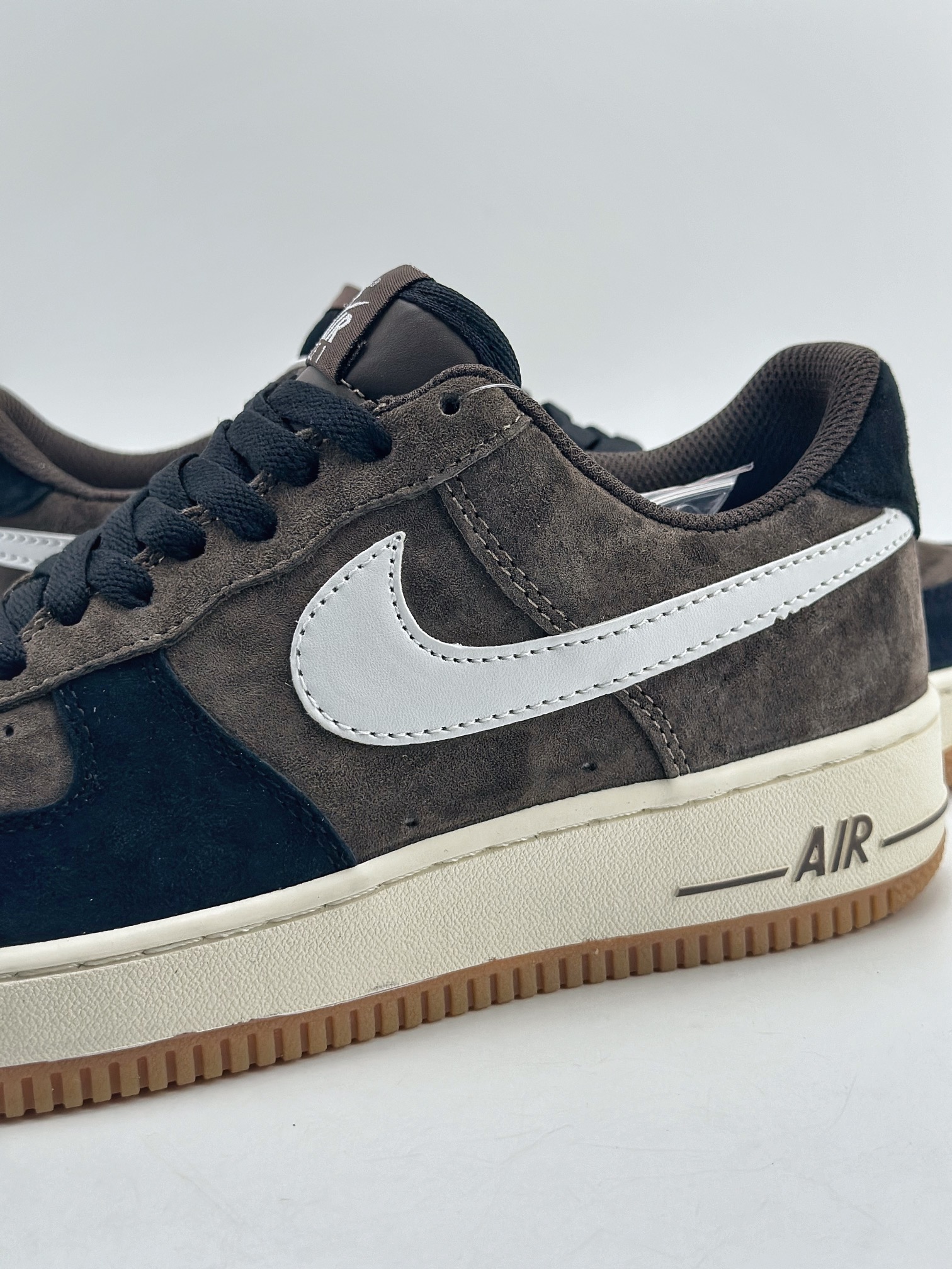 Nike Air Force 1 Low 07 Black Brown Suede AV0383-230