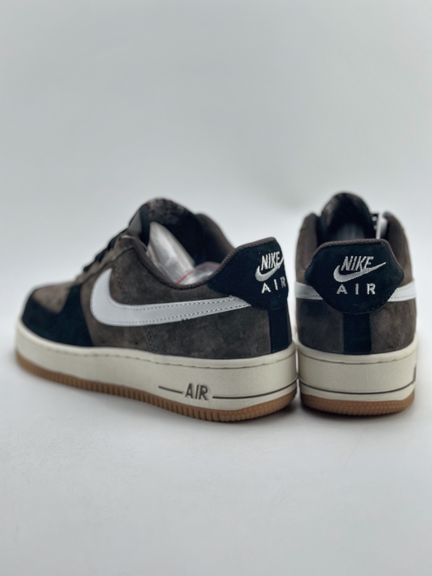 Nike Air Force 1 Low 07 Black Brown Suede AV0383-230