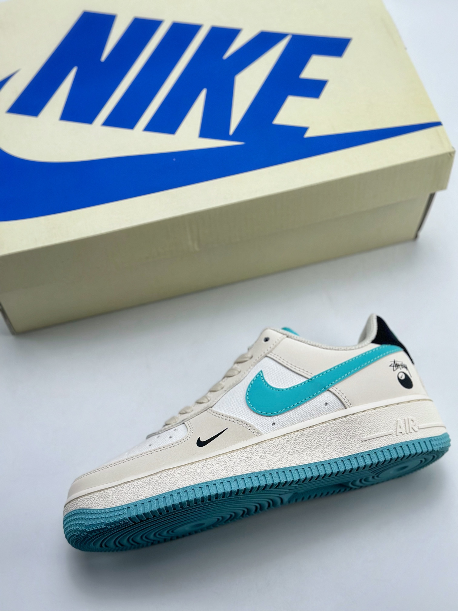 Nike Air Force 1 Low 07 x Stussy Lake Blue HX123-005