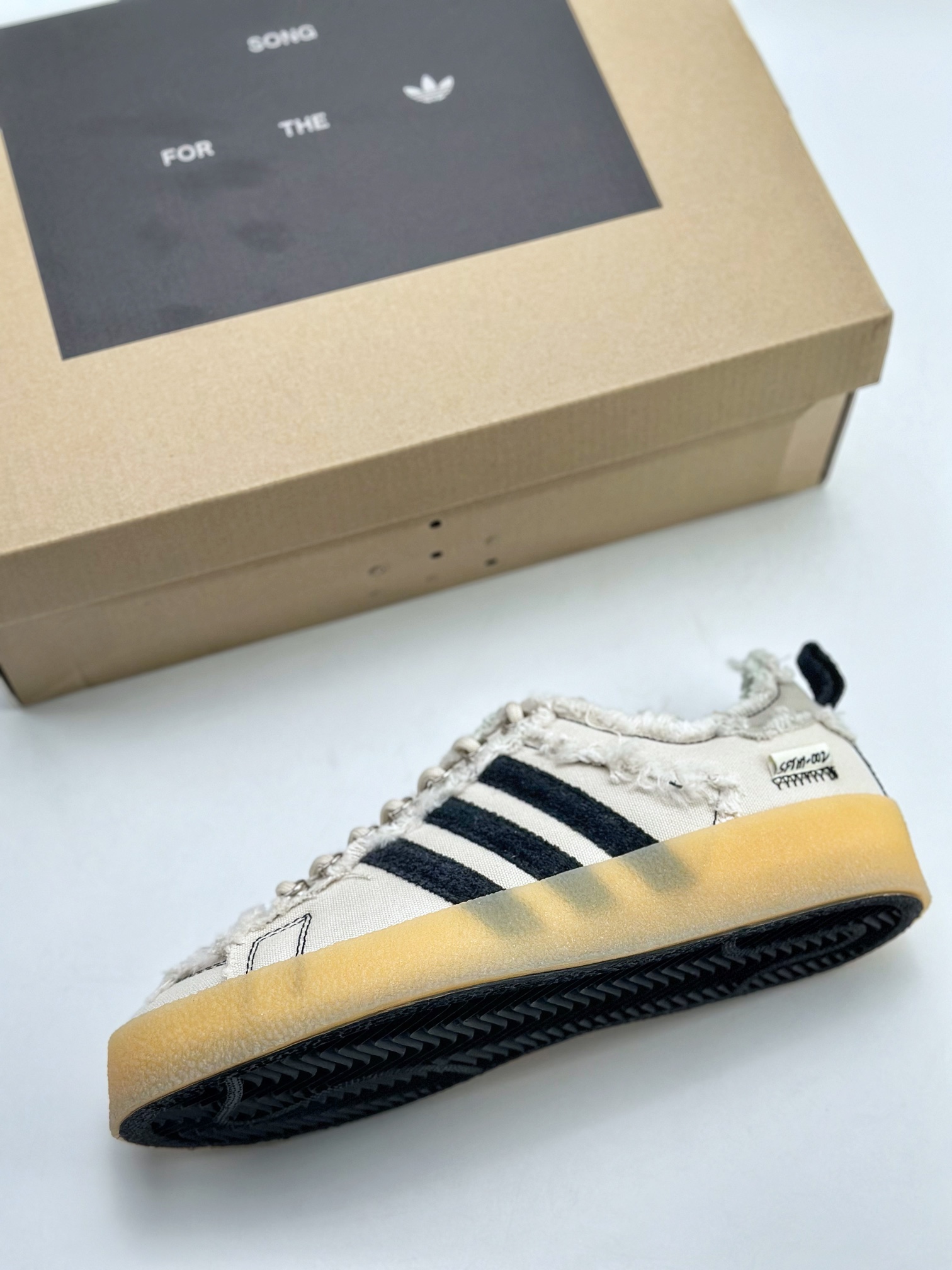 Adidas adidas Campus 80S x SONG FOR THE MUTE latest joint retro destruction craft canvas shoes ID4818