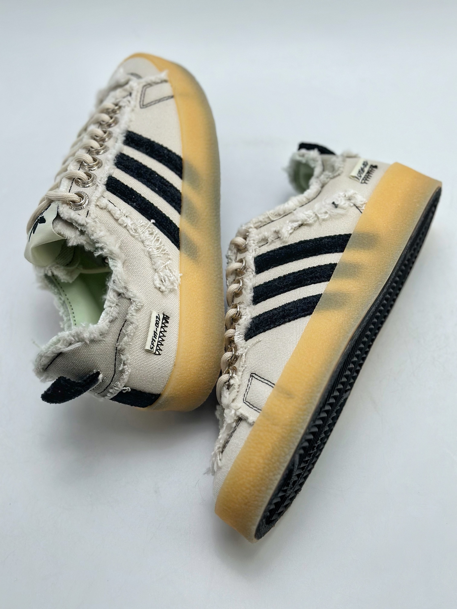 Adidas adidas Campus 80S x SONG FOR THE MUTE latest joint retro destruction craft canvas shoes ID4818