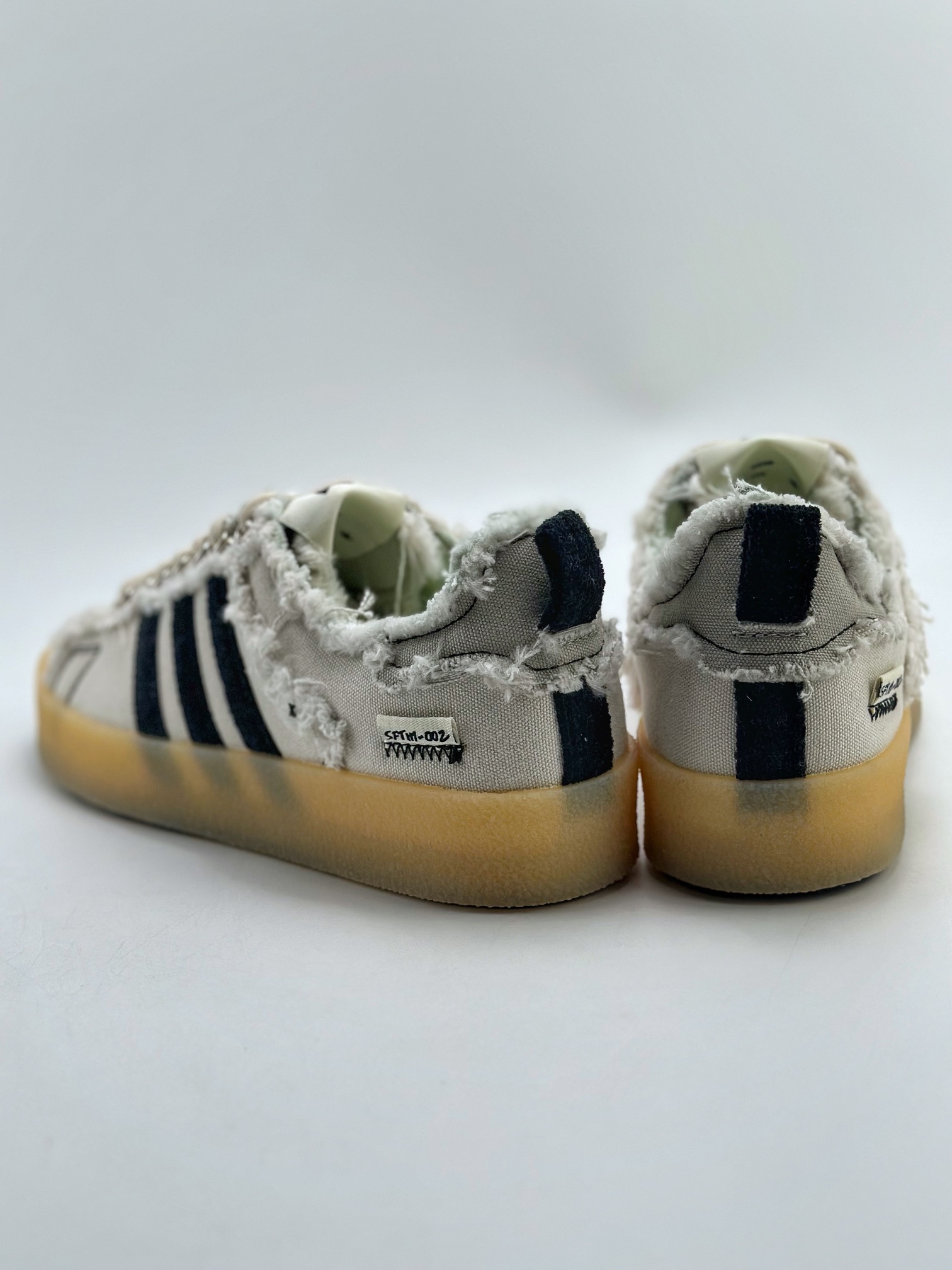 Adidas adidas Campus 80S x SONG FOR THE MUTE latest joint retro destruction craft canvas shoes ID4818