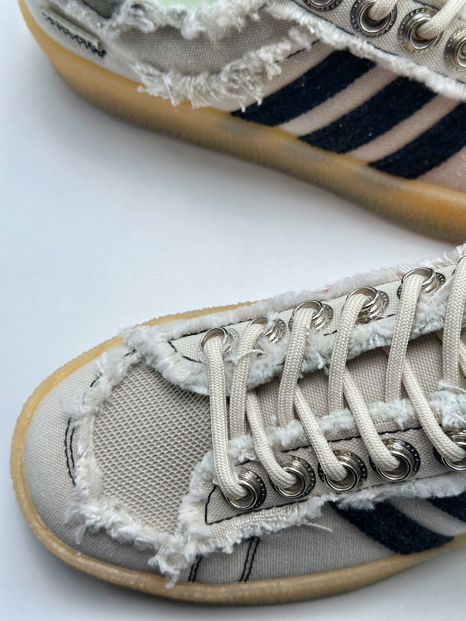 Adidas adidas Campus 80S x SONG FOR THE MUTE latest joint retro destruction craft canvas shoes ID4818