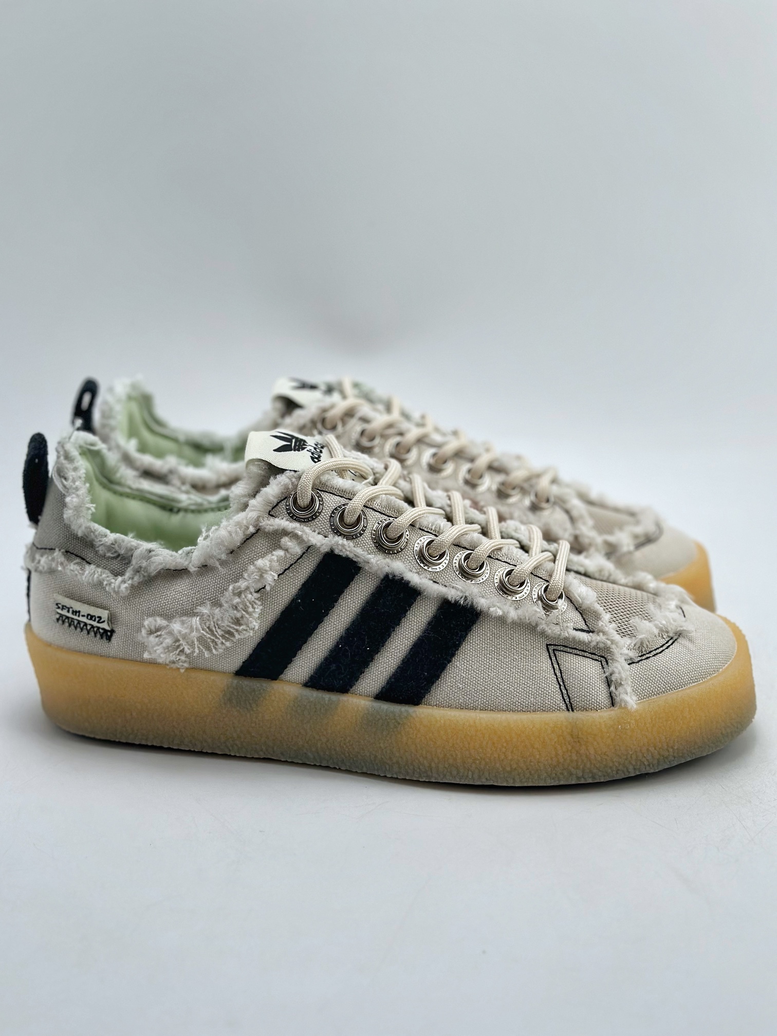 Adidas adidas Campus 80S x SONG FOR THE MUTE latest joint retro destruction craft canvas shoes ID4818