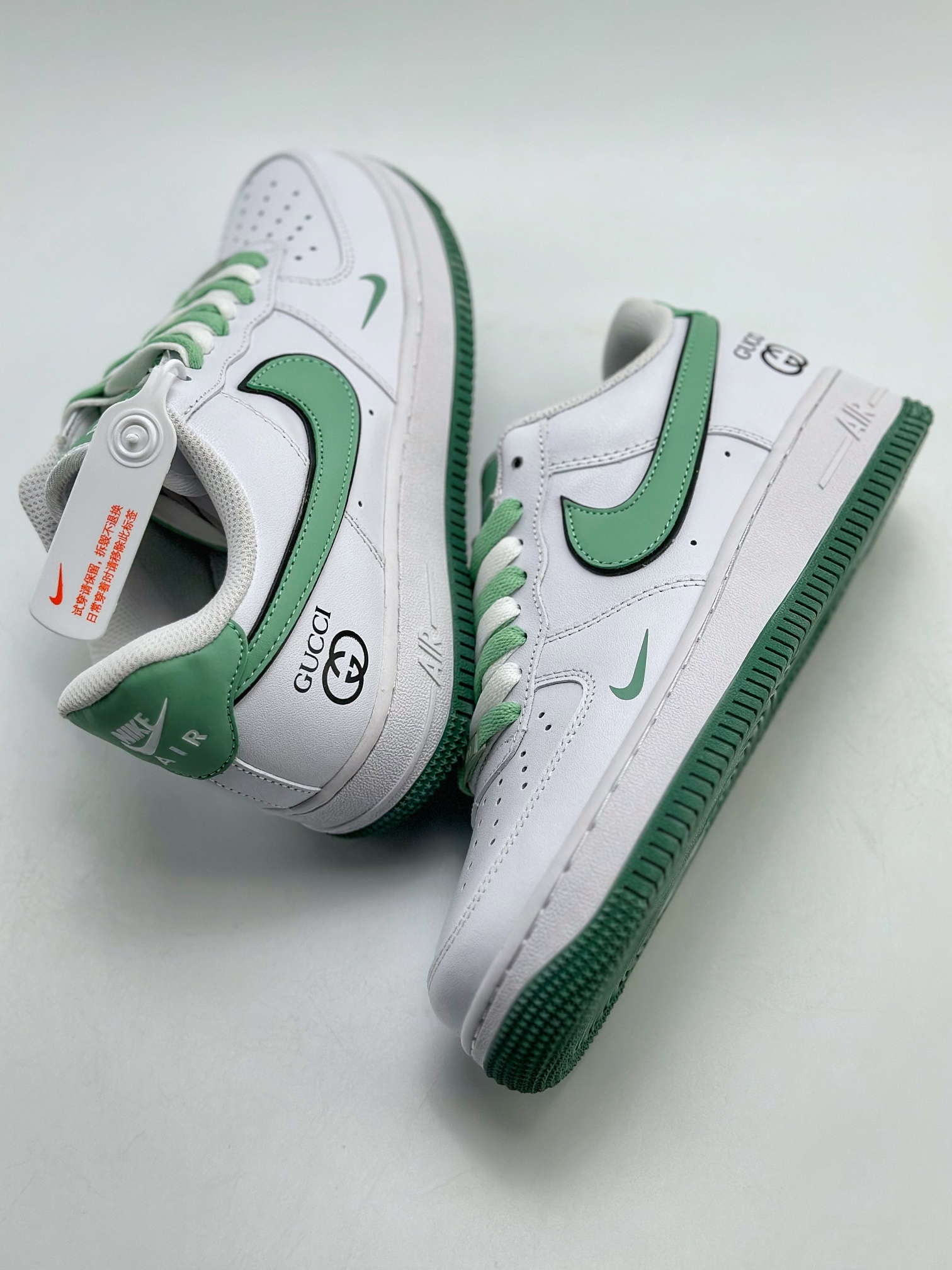 200 Nike Air Force 1 Low 07 x GUCCI 古驰联名白绿 DA8481-166