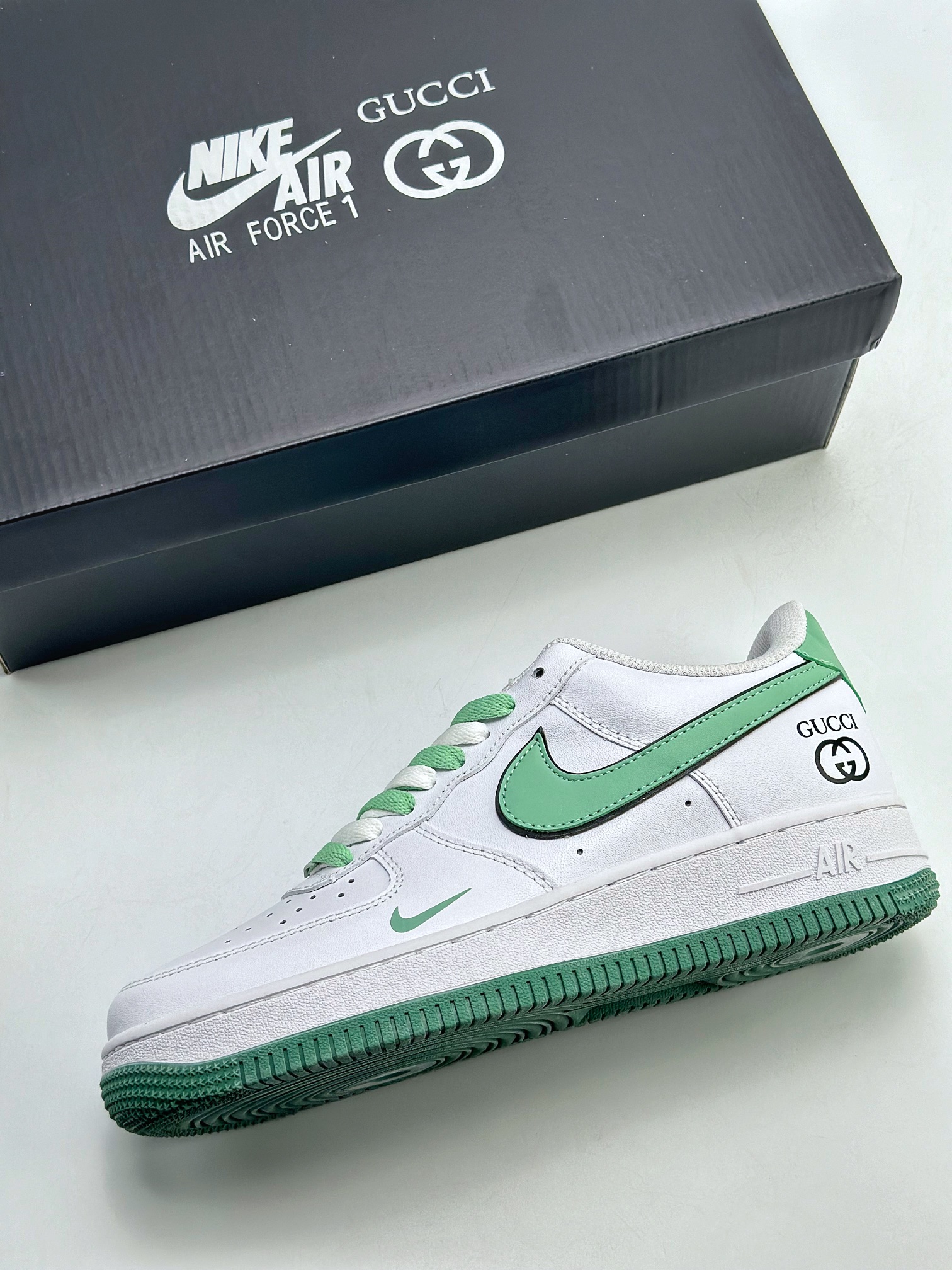 200 Nike Air Force 1 Low 07 x GUCCI 古驰联名白绿 DA8481-166