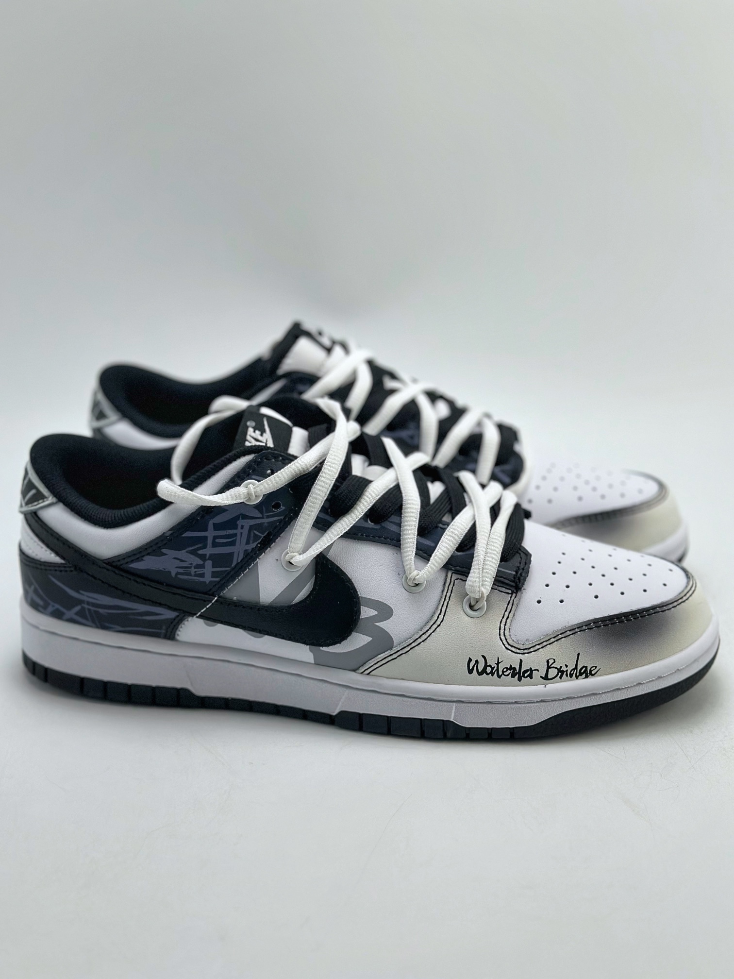 Nike SB Dunk Low BIGNIU city theme Soul Broken Bridge hand-painted spray special shoe box DD1391-100