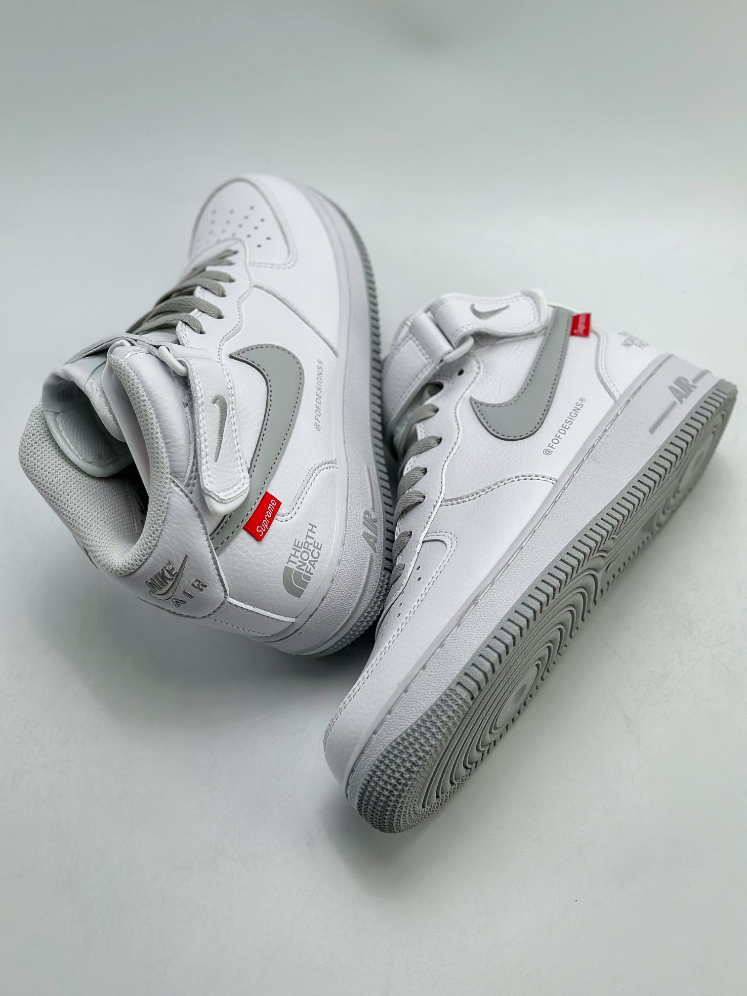 240 Nike Air Force 1 Low 07 x Supreme x Off White 三方联名白银 CW2288-111