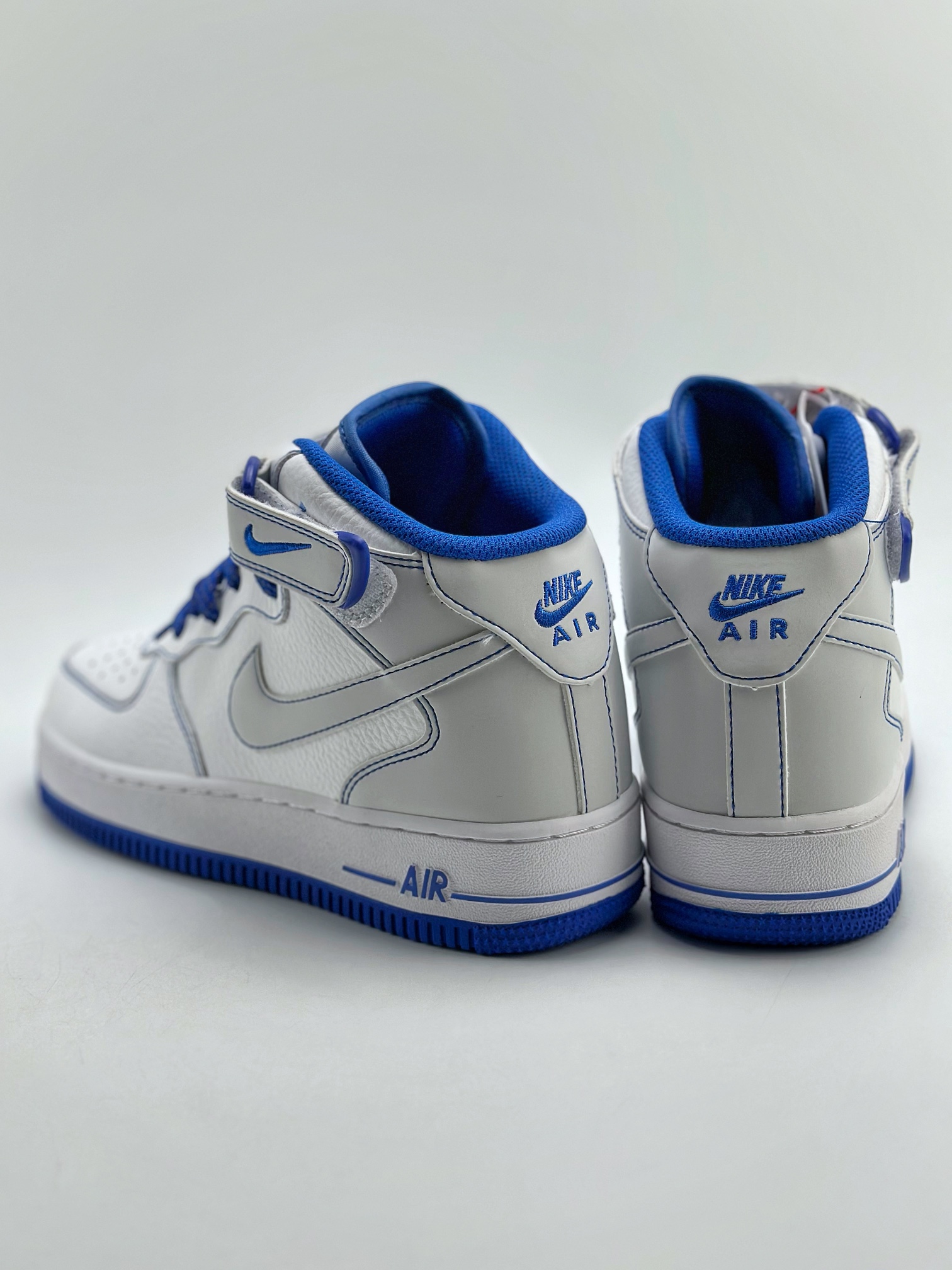 Nike Air Force 1 Mid 07 White Blue Stitching Stars MK0619-233