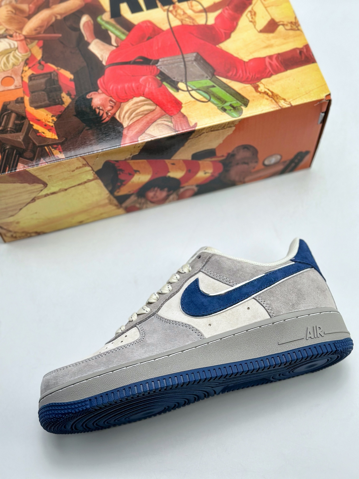 260 Nike Air Force 1 Low 07 大友克洋 麂皮灰蓝 DJ3966-133