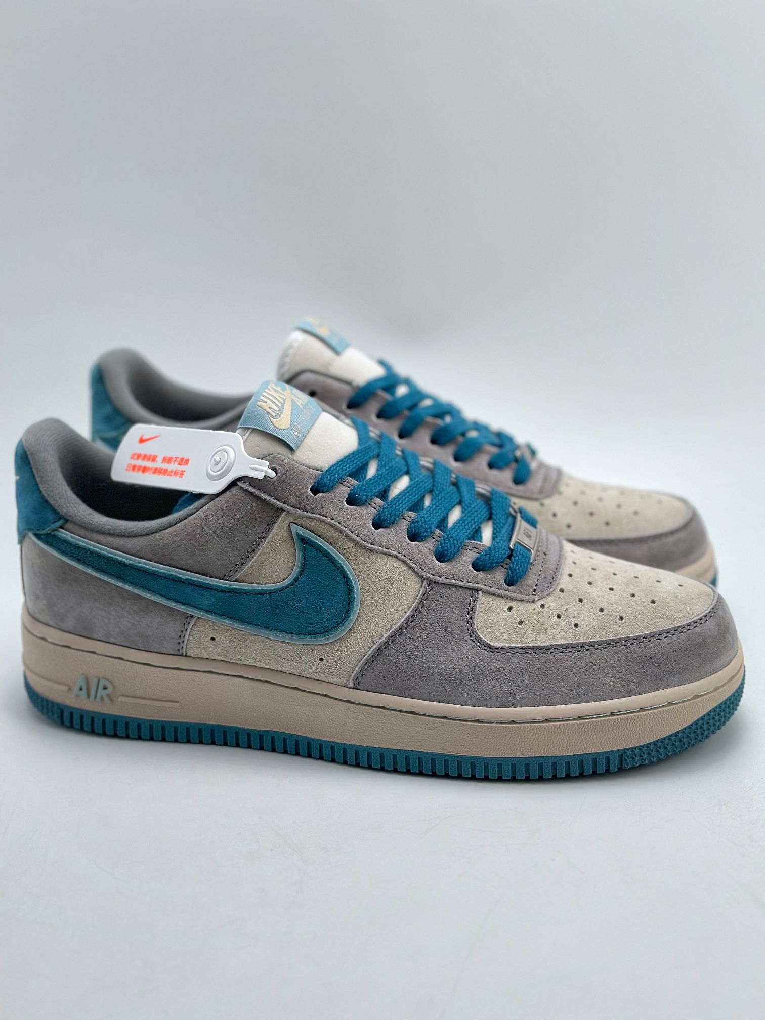 260 Nike Air Force 1 Low 07 灰蓝麂皮 ZB2121-666