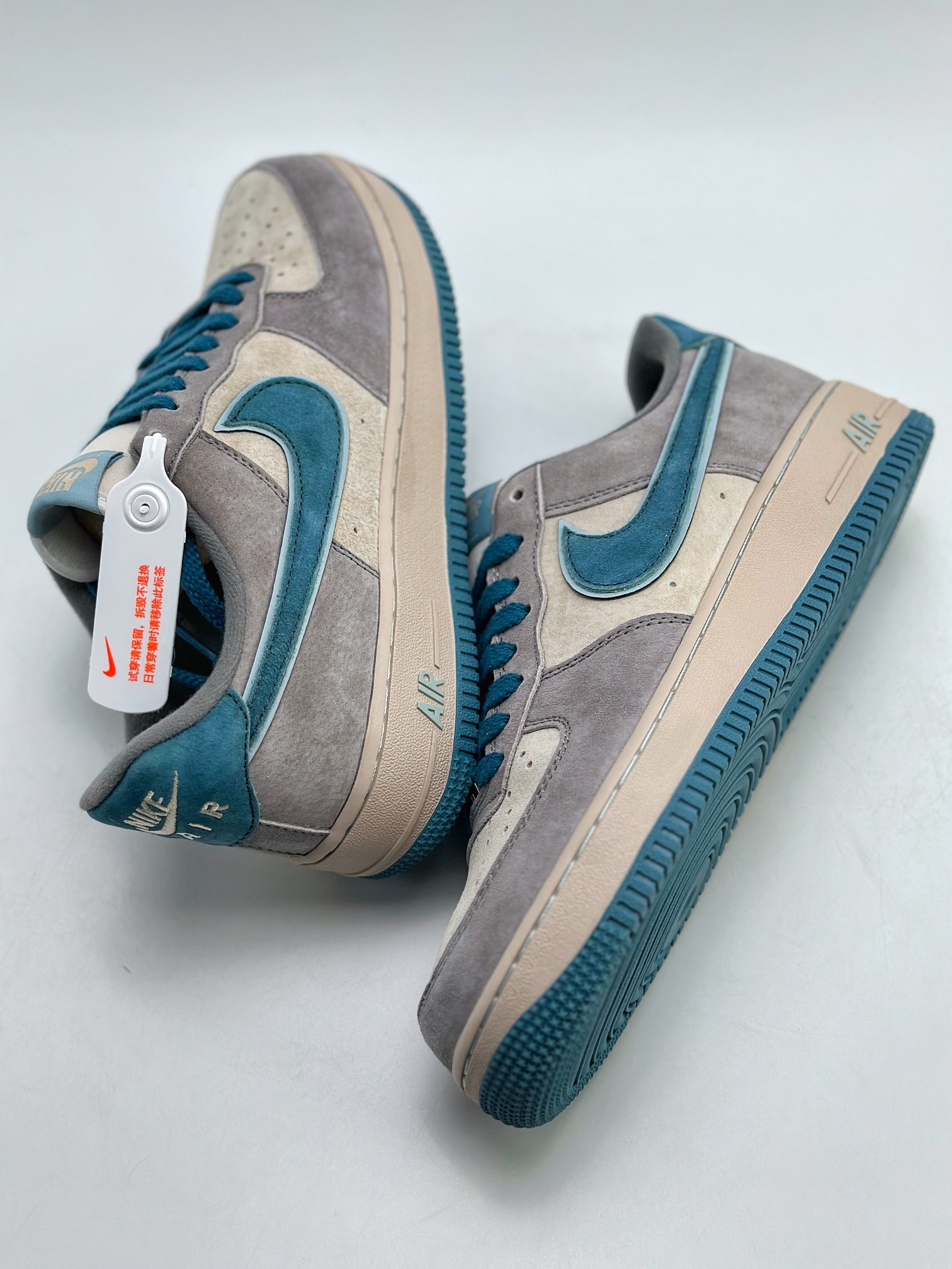 260 Nike Air Force 1 Low 07 灰蓝麂皮 ZB2121-666