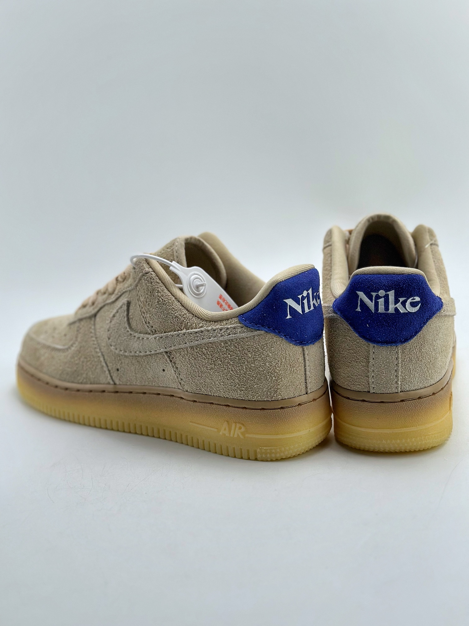 Nike Air Force 1 Low 07 ”Grain” Beige Blue Tail Suede FN7202-224