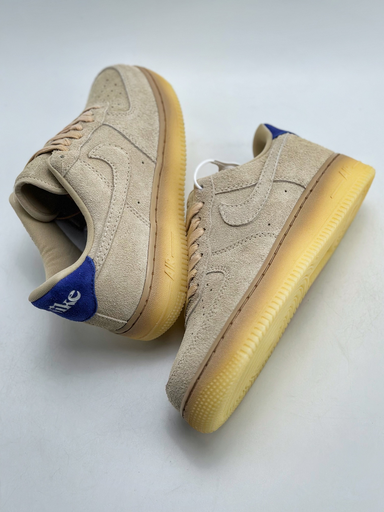 Nike Air Force 1 Low 07 ”Grain” Beige Blue Tail Suede FN7202-224